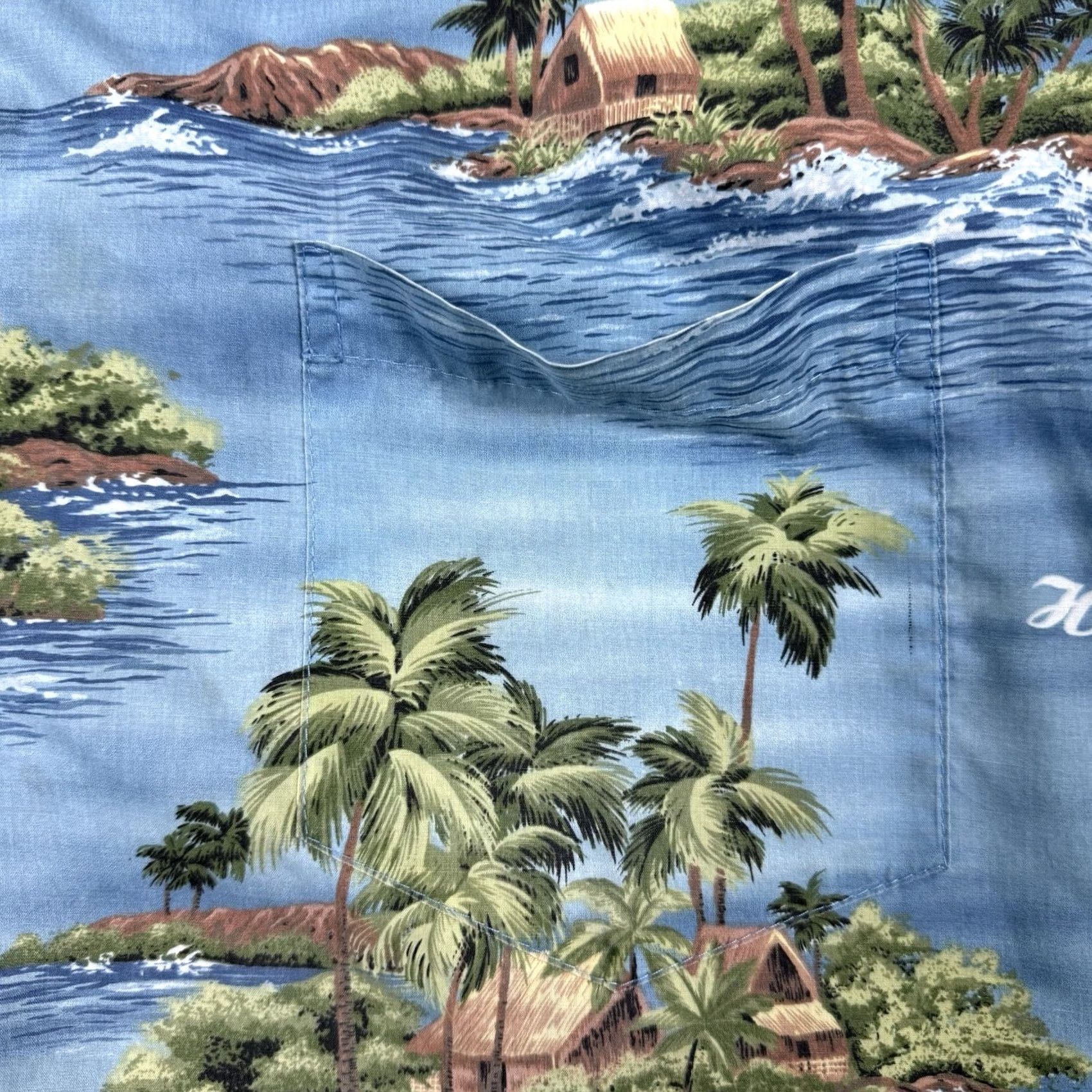 Vintage Jade Fashions Hawaiian Short Sleeve Shirt Men's 4XL Blue Island Sailing Theme Shirt Size US XXL / EU 58 / 5 - 4 Thumbnail