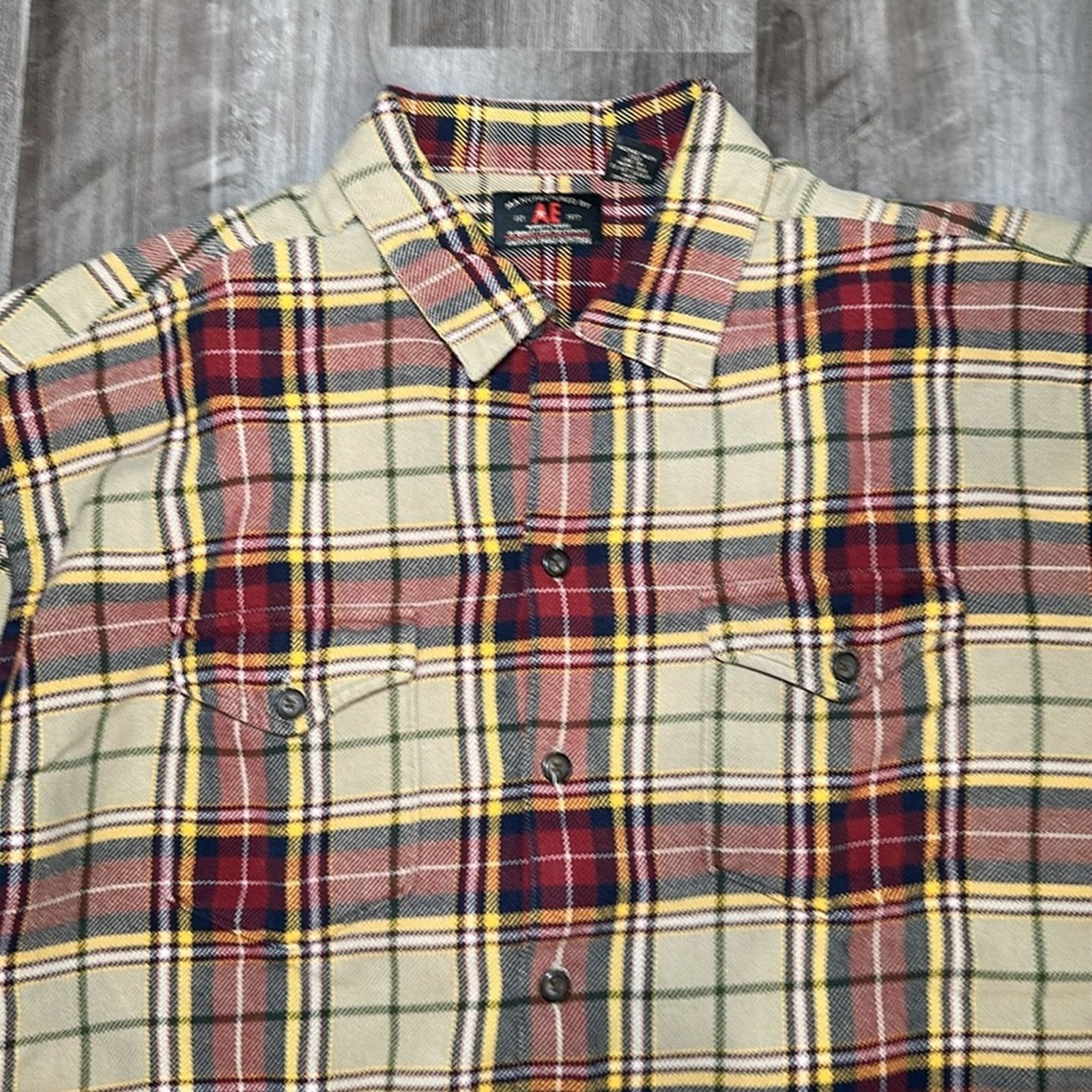 American Eagle Outfitters American Eagle Flannel Long Sleeve Button Down - XL Size US XL / EU 56 / 4 - 5 Thumbnail