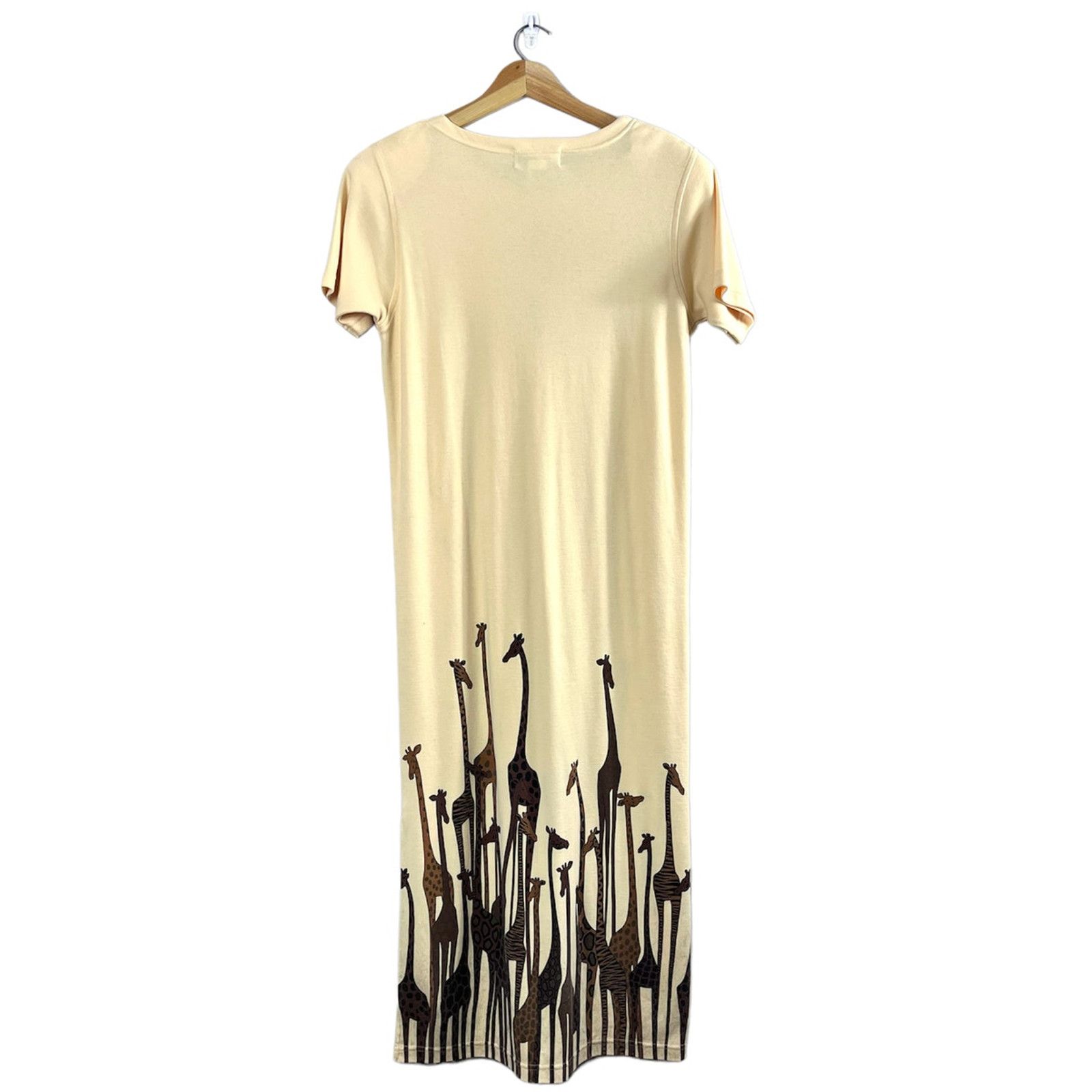 Vintage Vintage Yellow Lisa International Giraffe Maxi Dress M Size M / US 6-8 / IT 42-44 - 2 Thumbnail