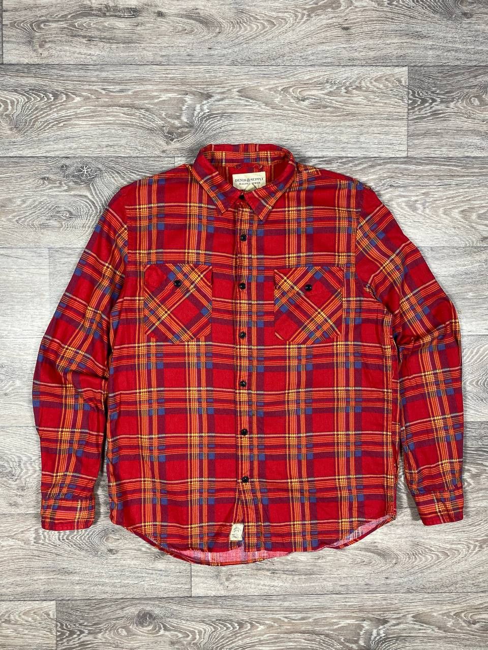 Denim & Supply Ralph Lauren × Ralph Lauren × Vintage Vintage Denim Supply Ralph Lauren Snap chekered shirt Size US L / EU 52-54 / 3 - 1 Thumbnail