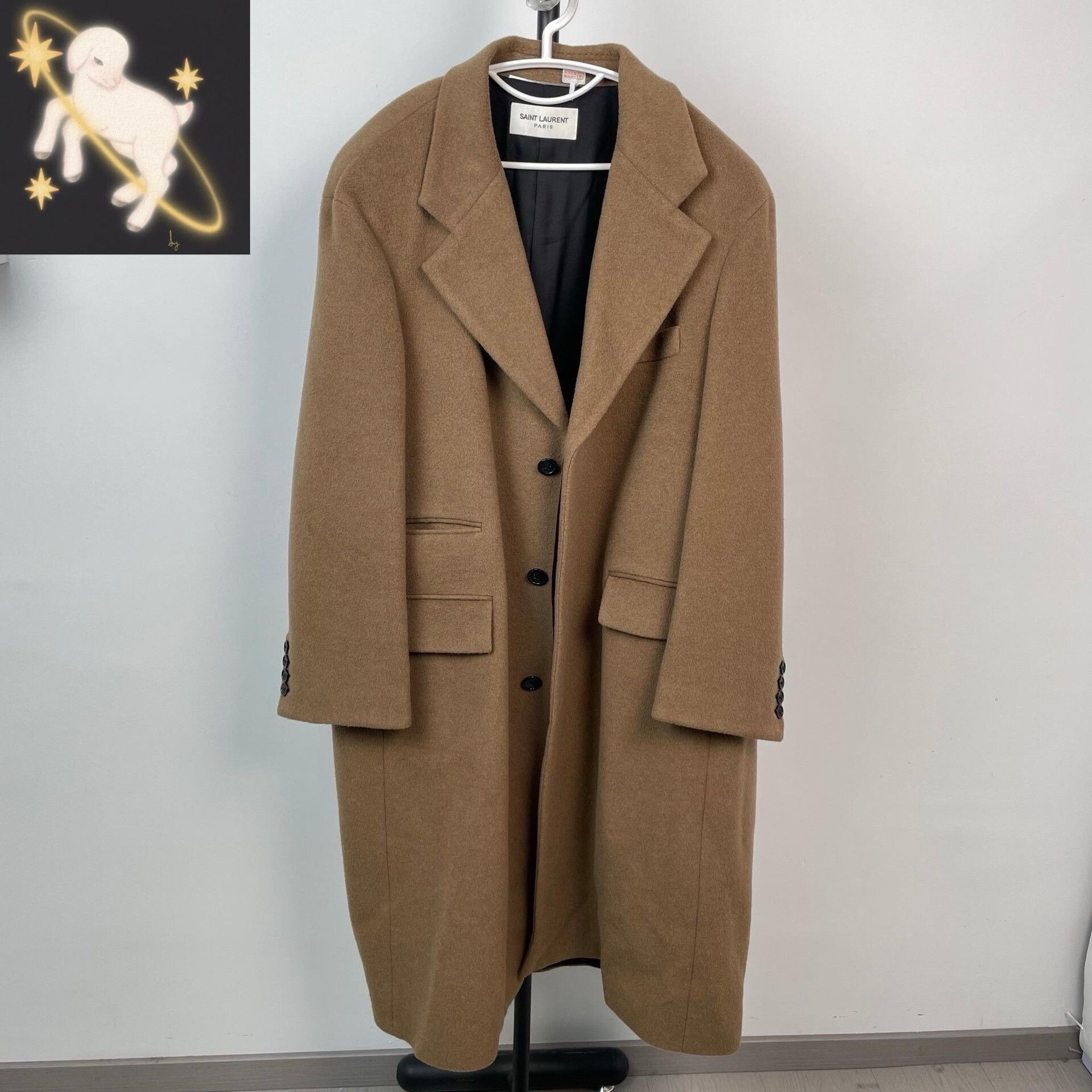Saint Laurent Paris Saint Laurent Paris Long Beige Hoodie 26 Men Size US XS / EU 42 / 0 - 1 Thumbnail