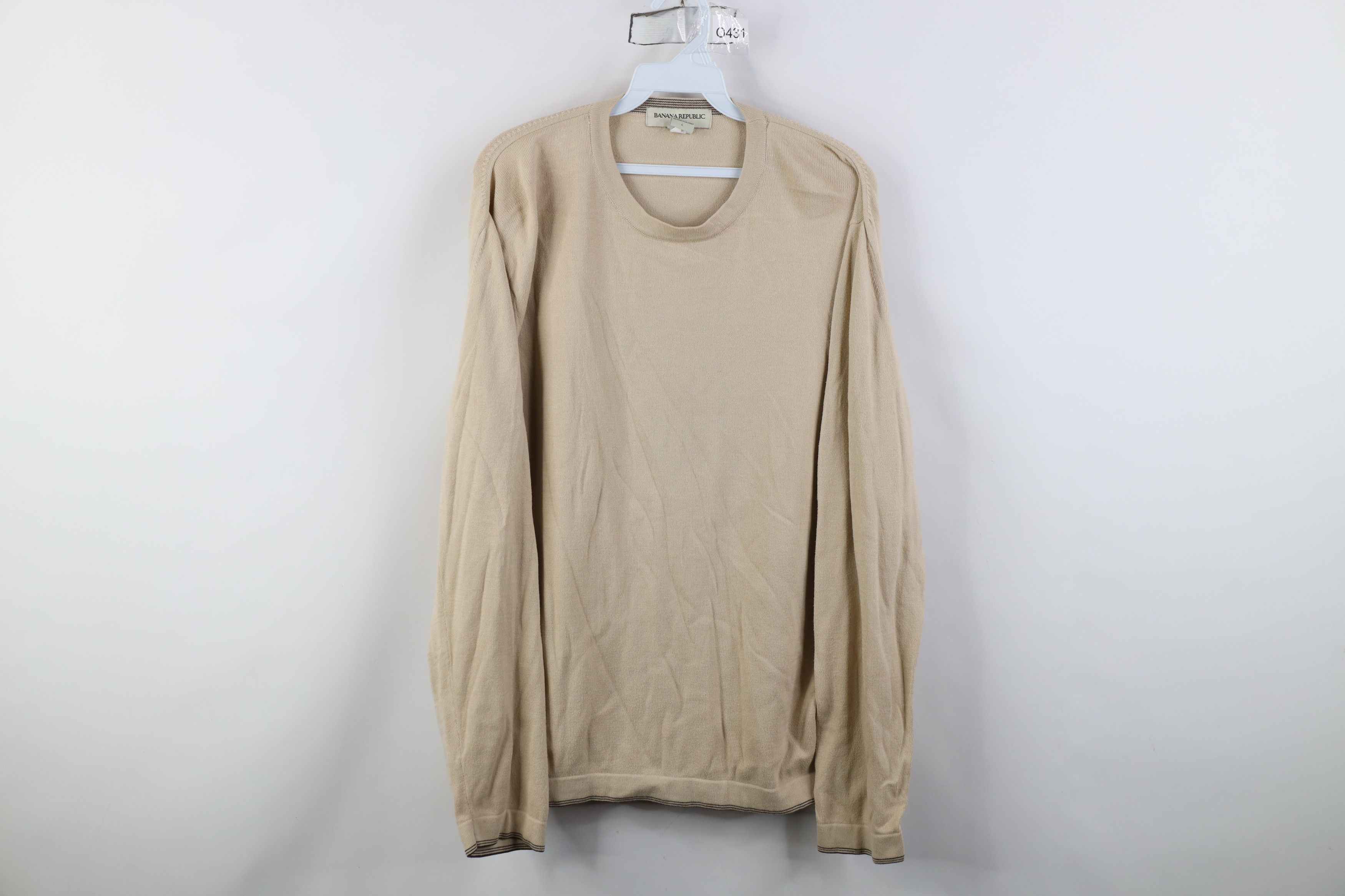 Banana Republic Vintage Y2K 2005 Banana Republic Lightweight Knit Sweater Size US L / EU 52-54 / 3 - 1 Thumbnail