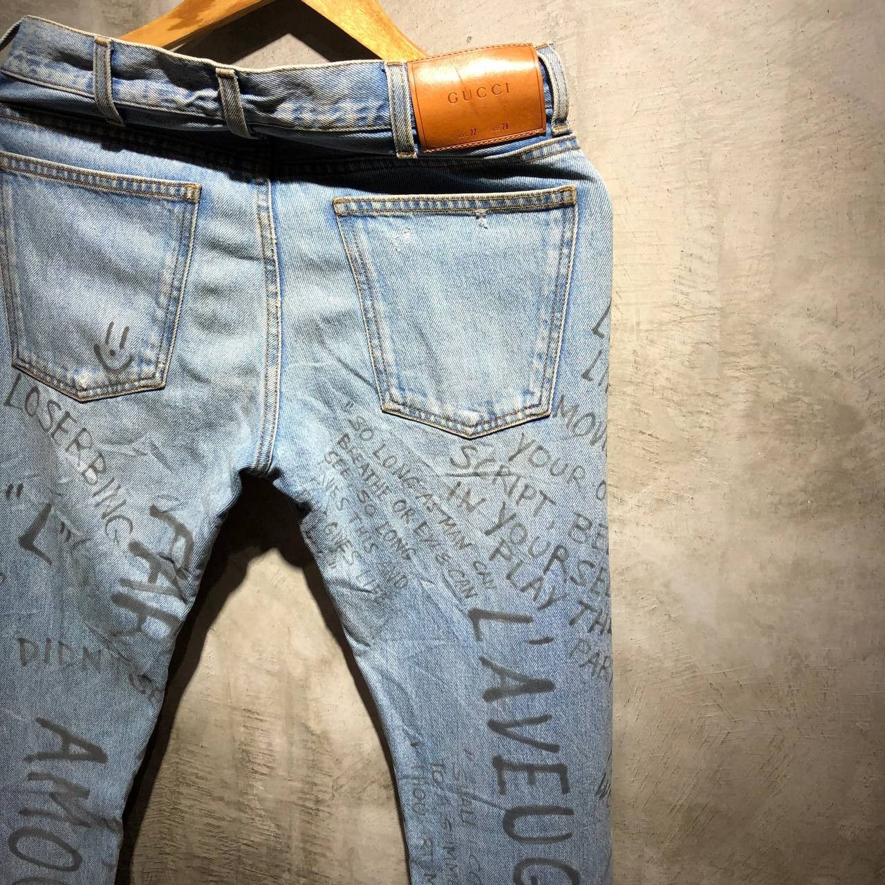 Gucci Gucci FW17 Punk Scribble denim pants Size US 28 / EU 44 - 15 Thumbnail
