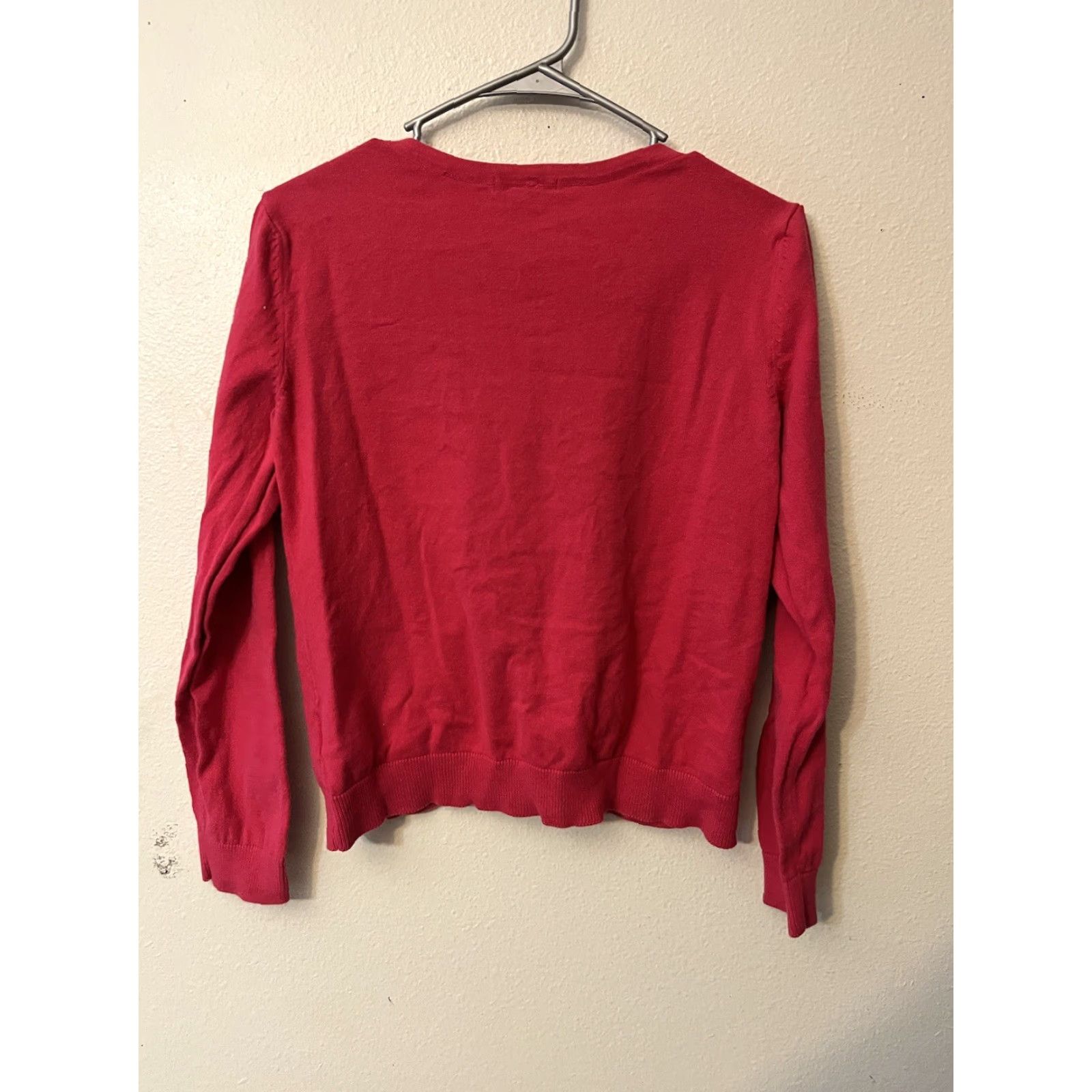 H&M VINTAGE H&M BASIC Women's Cardigan Sweater Pink M Button Size M / US 6-8 / IT 42-44 - 3 Thumbnail