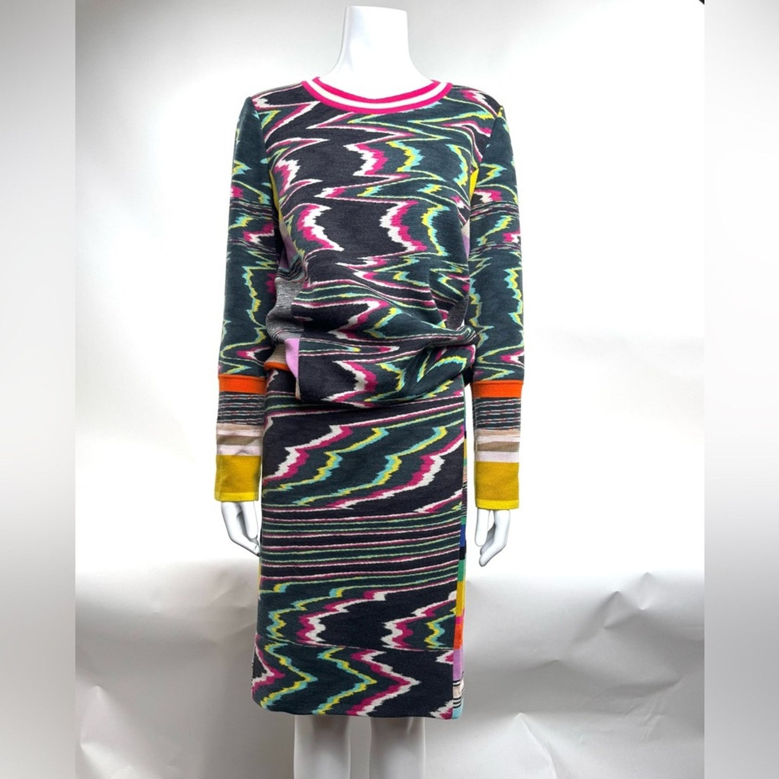 Missoni Missoni flame stitch set cotton top Size 10 Skirt Size 8 Size 30" / US 8 / IT 44 - 4 Thumbnail