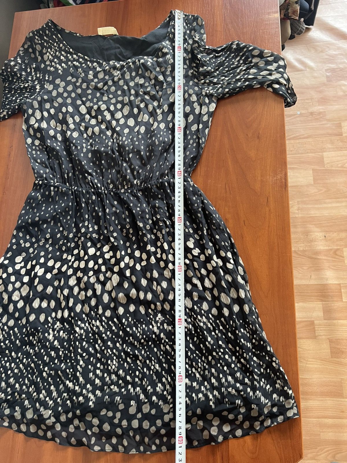 ba&sh BA&SH IANIS FLOATY POLKA DOT MINI DRESS BLACK WHITE VISCOSE Size S / US 4 / IT 40 - 12 Thumbnail