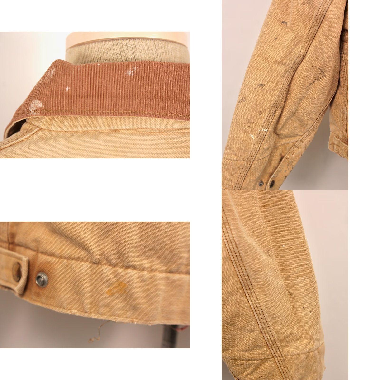 Carhartt VINTAGE Carhartt Jacket 90s Detroit Canvas Khaki Mens Large 44-46 1990s Embroidered Size US S / EU 44-46 / 1 - 10 Thumbnail