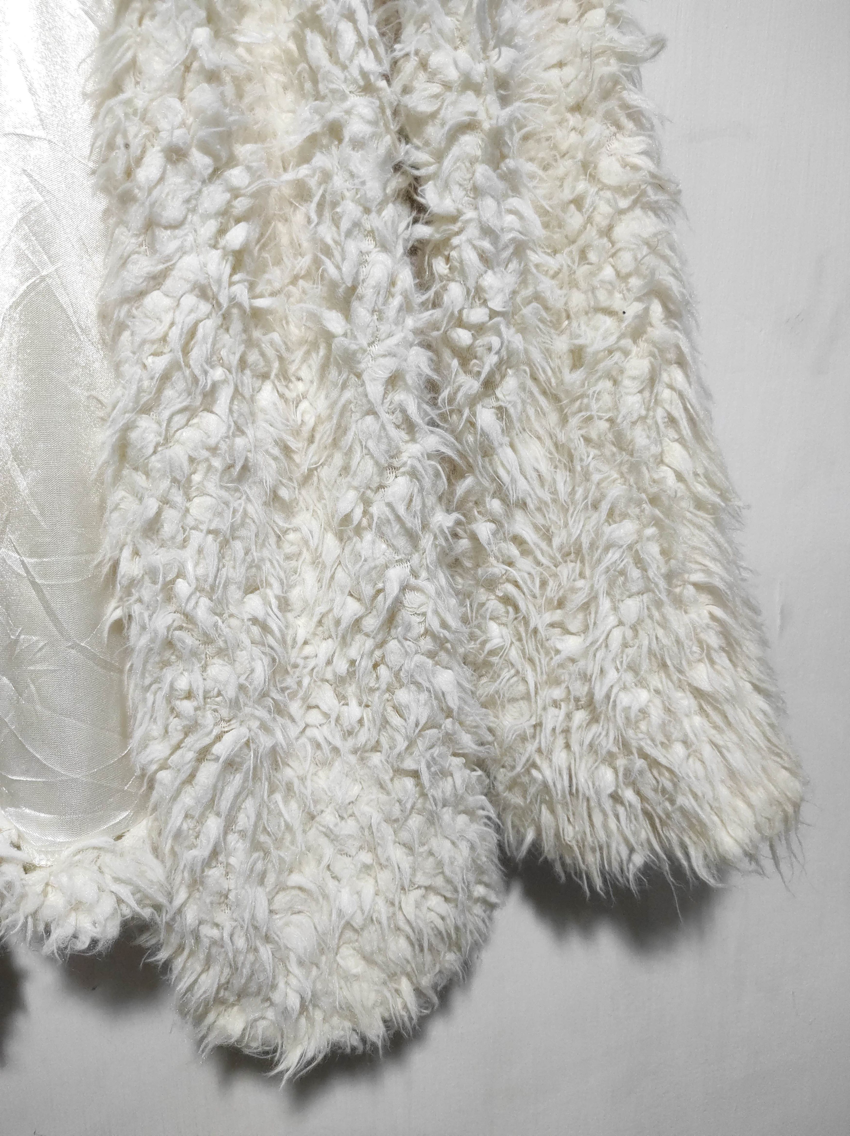 If Six Was Nine Pinky Cardigan Fur Jacket Kurt Cobain Style Size M / US 6-8 / IT 42-44 - 4 Thumbnail
