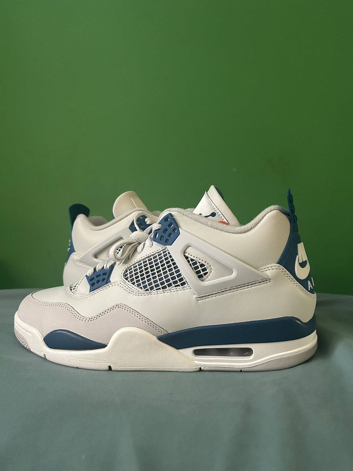 image of Nike Air Jordan 4 Military Blue 2024 Shoes, Men's (Size 11)