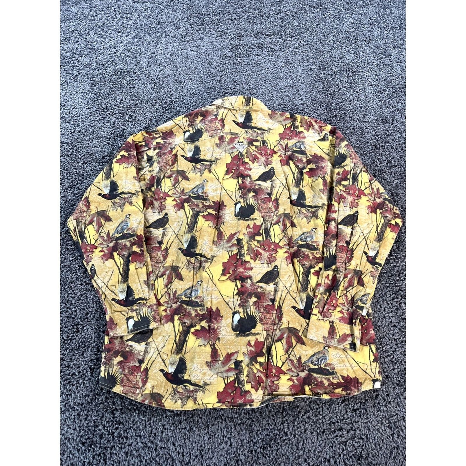 Vintage Columbia Shirt Mens XL All Over Print Birds Performance Hunting Gear Size US XL / EU 56 / 4 - 5 Thumbnail