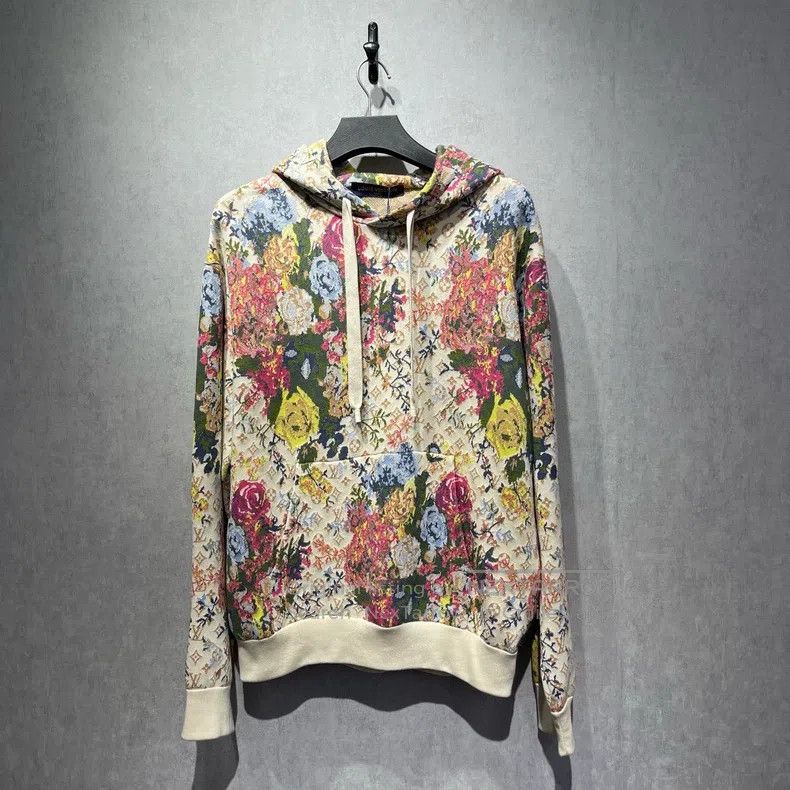 Louis Vuitton Louis Vuitton Floral Hoodie Size US L / EU 52-54 / 3 - 1 Thumbnail