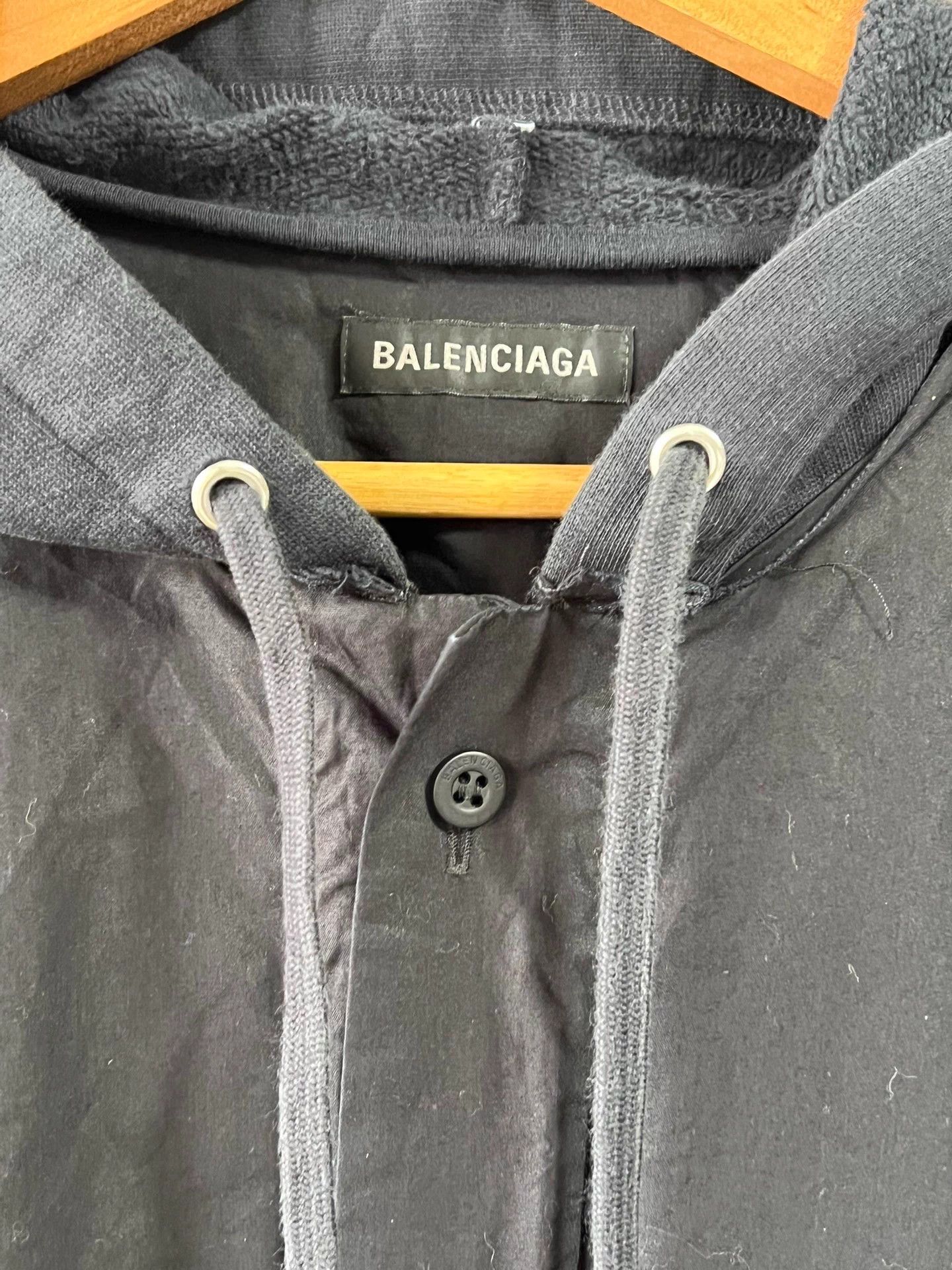 Balenciaga Balenciaga hooded colorblocked jacket black M Size US M / EU 48-50 / 2 - 4 Thumbnail