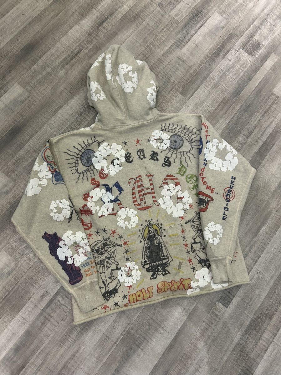 DENIM TEARS × Saint Michael Saint Michael x Denim Tears Graffiti Hooded Sweatshirt Size US XL / EU 56 / 4 - 5 Thumbnail