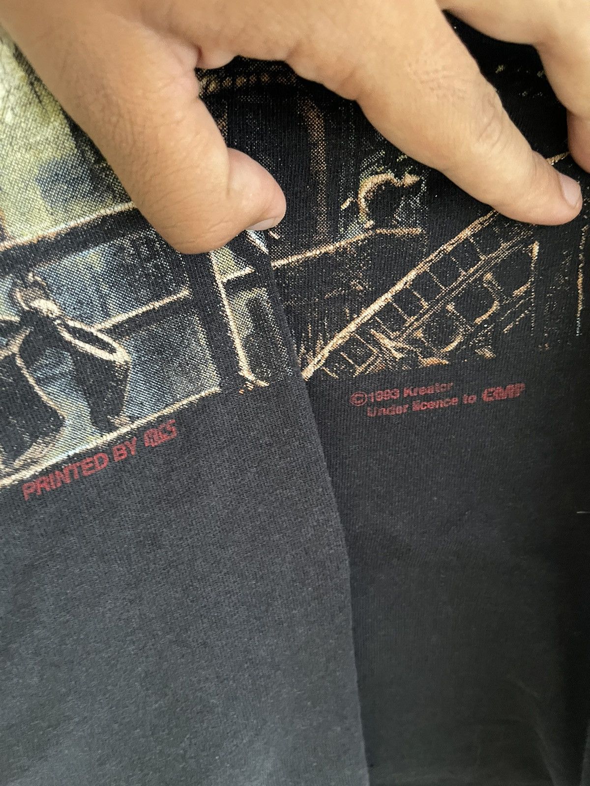 Band Tees × Vintage Vintage 1993 Kreator Line Up Longsleeve Size US L / EU 52-54 / 3 - 7 Thumbnail