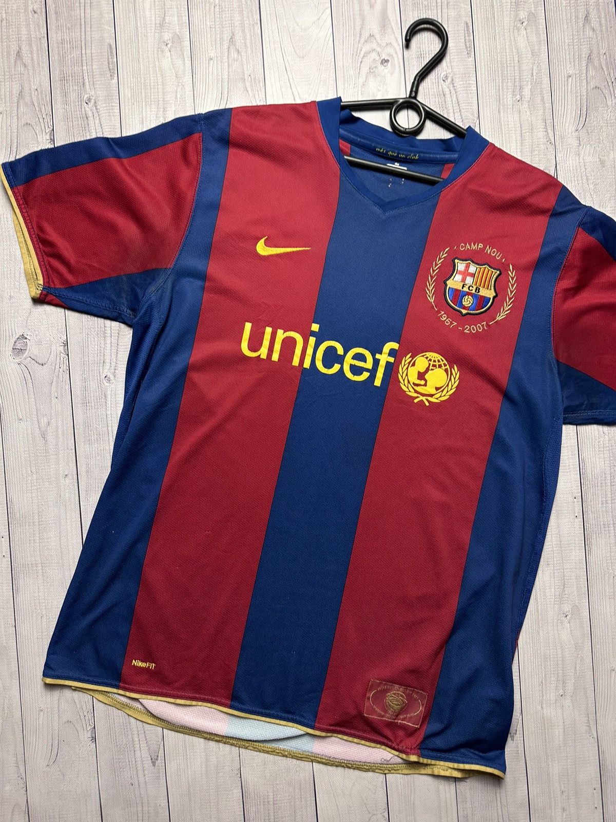 Nike × Vintage Vintage Nike Barcelona soccer jersey 150 years rare size L Size US L / EU 52-54 / 3 - 2 Thumbnail