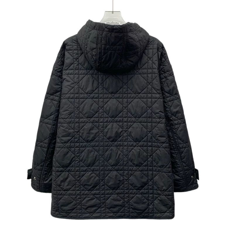 Dior Dior Black diamond plaid bee embroidery hooded drawstring Size XXS / US 00 / IT 34 - 2 Thumbnail