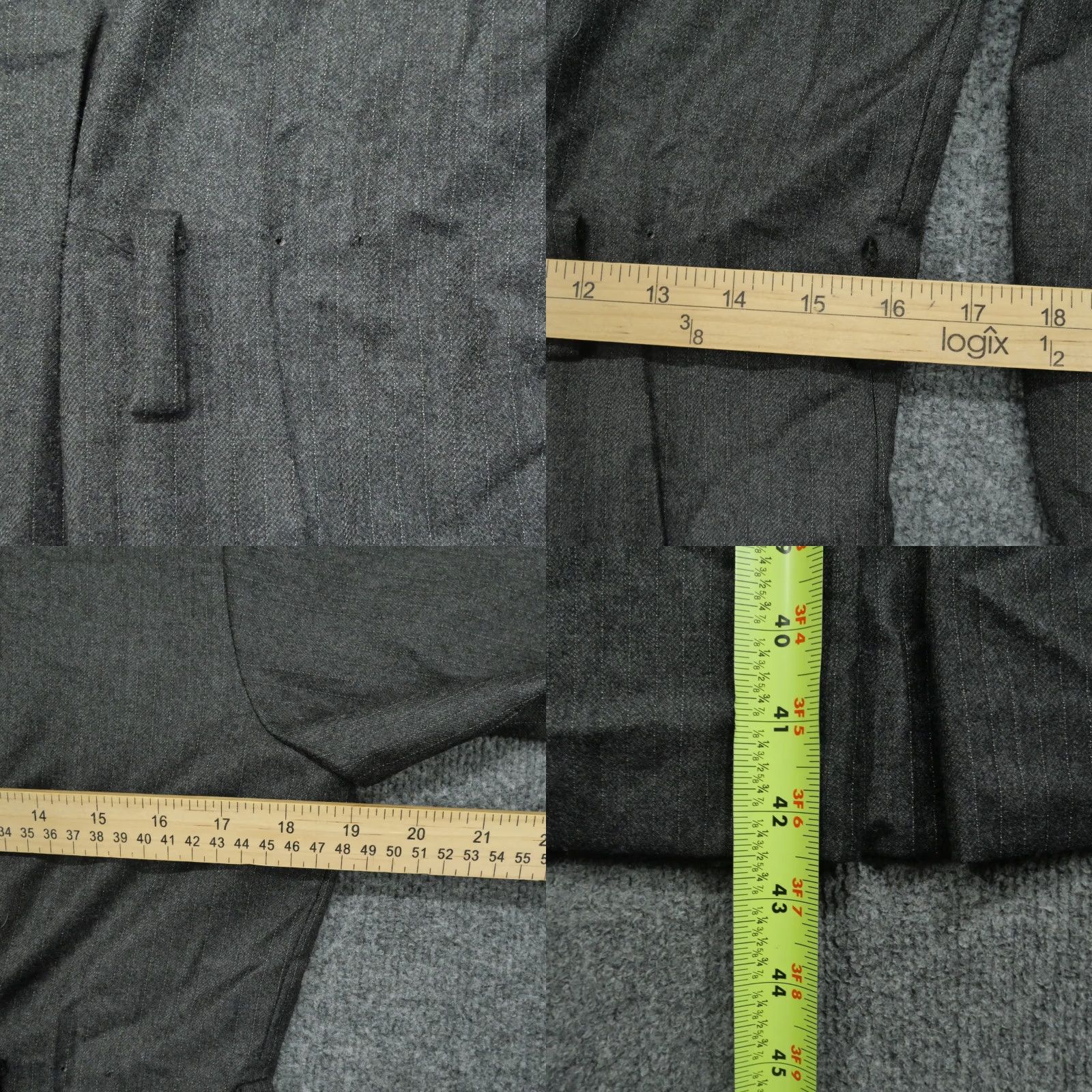 Vintage VINTAGE Chantal Thomass Dress Womens Wool Leather Zip Collared 80s Shirt Dress Womens M Gray 80s Mens Size M / US 6-8 / IT 42-44 - 10 Thumbnail