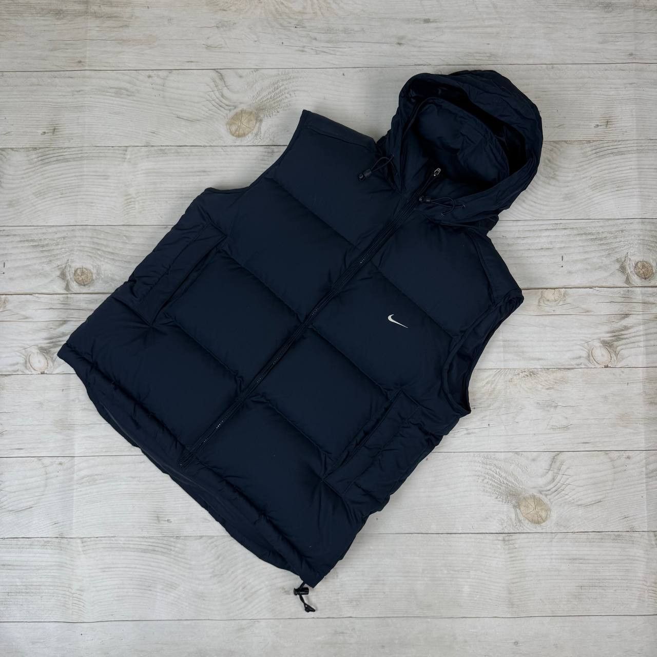 Vintage NIke Puffer Vest Jacket Down 00s Swoosh Y2K