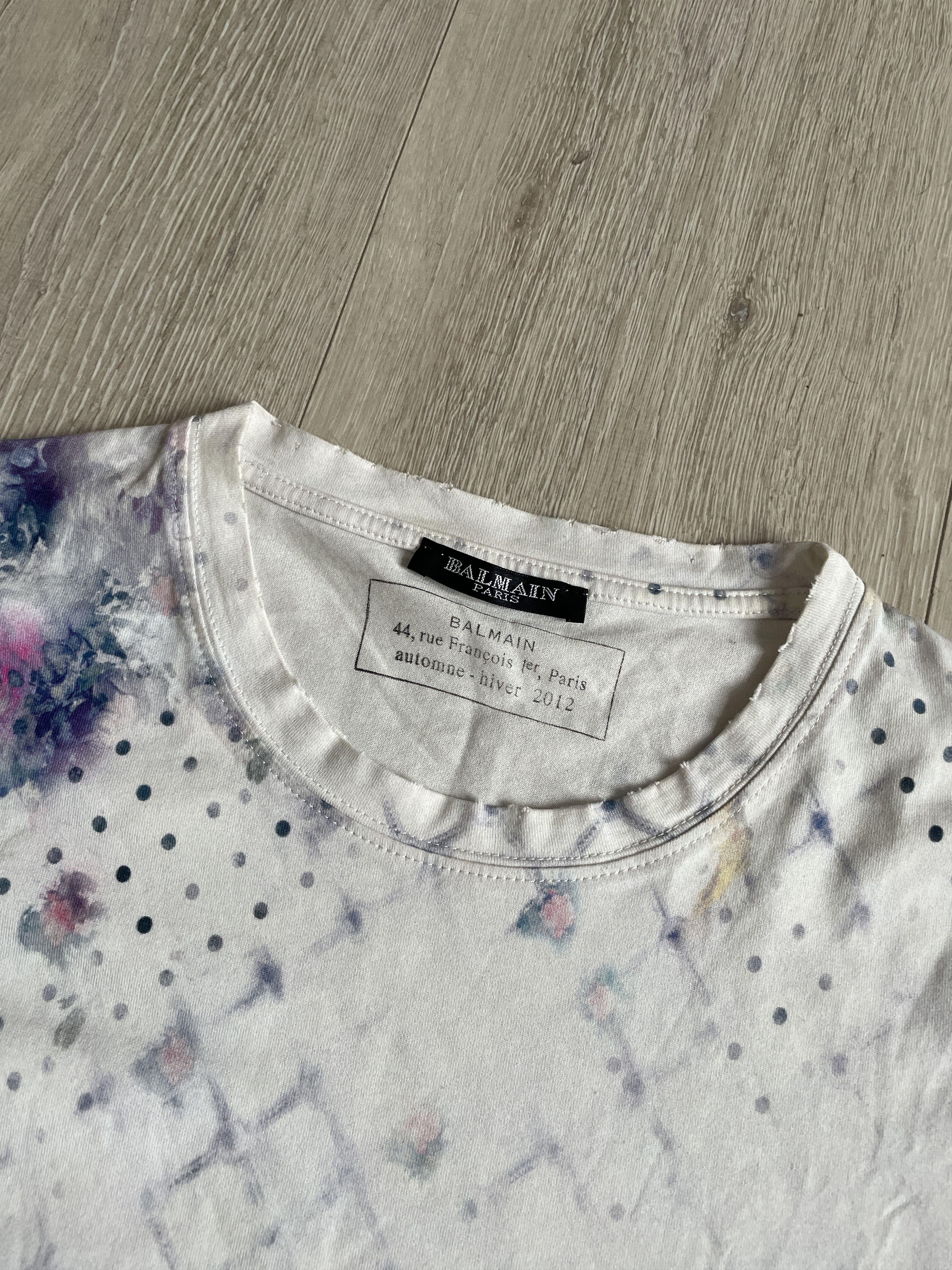 Balmain Balmain AW12 t-shirt by Oliver Rousteing Size US S / EU 44-46 / 1 - 3 Thumbnail