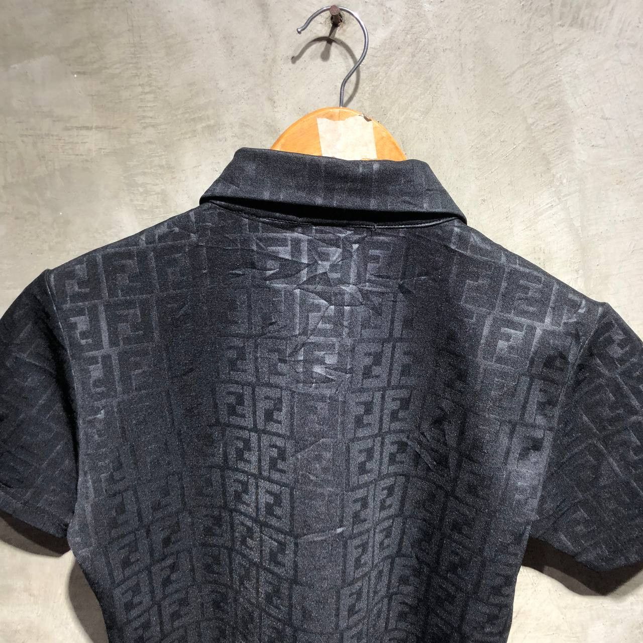 Fendi Fendi Zucca Monogram Half Button short sleeve polo Size XS / US 0-2 / IT 36-38 - 4 Thumbnail