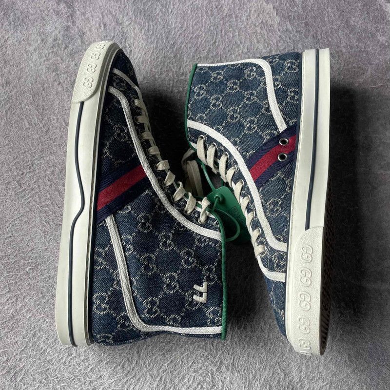 Gucci Gucci Tennis 1977 High-Top Fashion Sneakers - Size US 10.5 / EU 43-44 - 8 Thumbnail