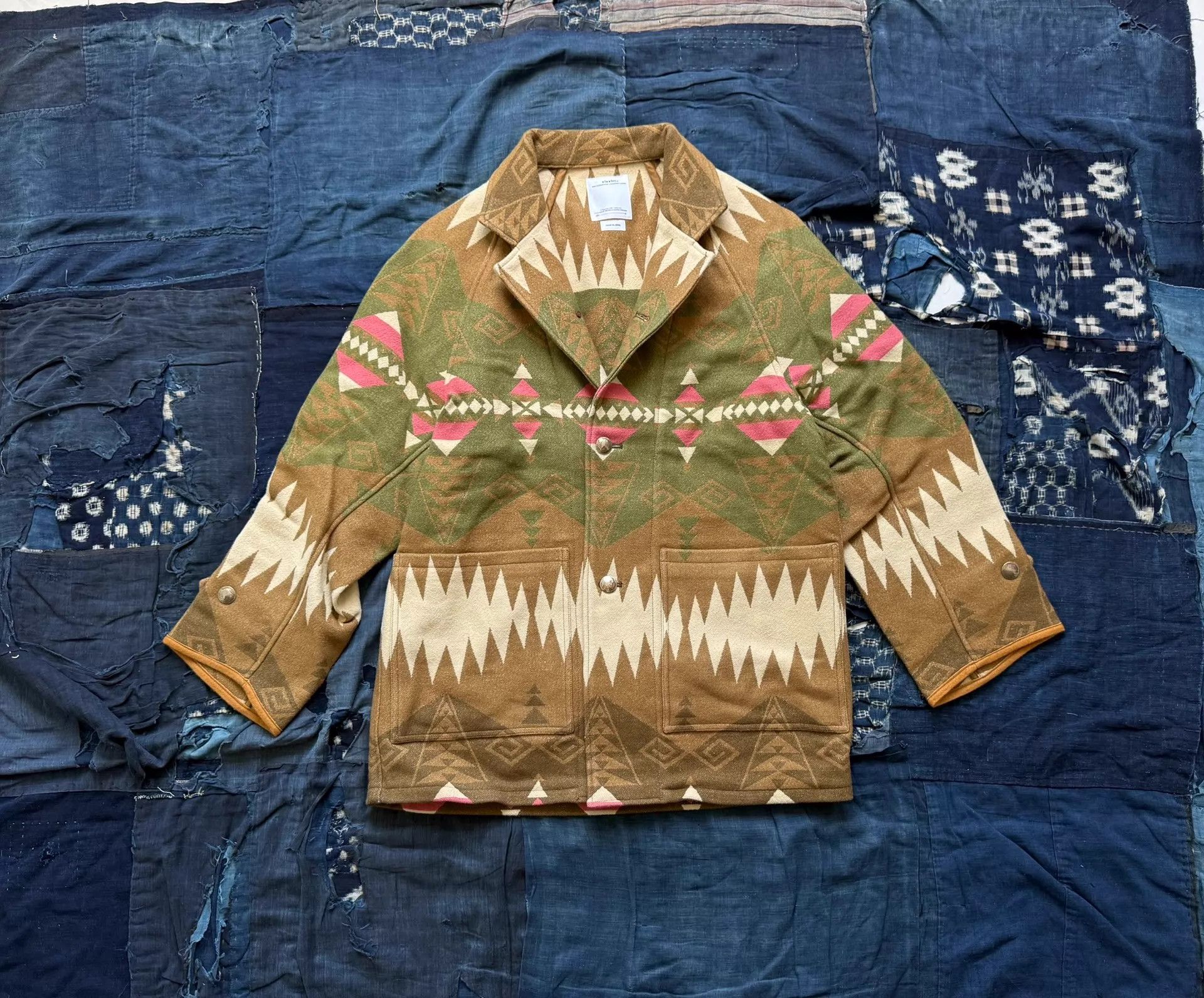 Visvim VISVIM 23SS HOPILAND COAT Native Blanket Khaki 2 Size US M / EU 48-50 / 2 - 1 Thumbnail