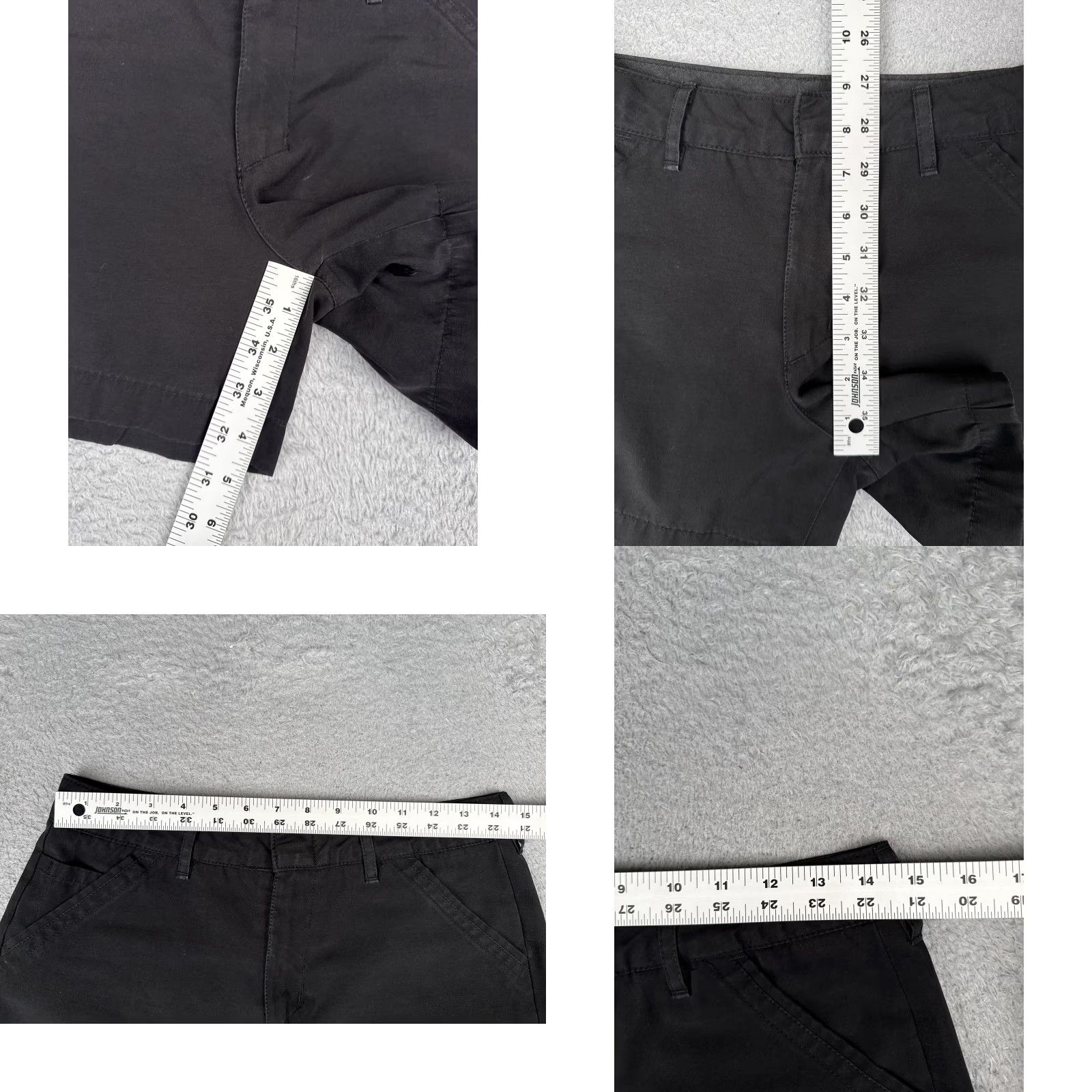 Volcom Volcom Shorts Juniors 5 Black Chino Twill Flat Front Casual Pockets Logo Summer Womens Size 27" / US 4 / IT 40 - 8 Thumbnail