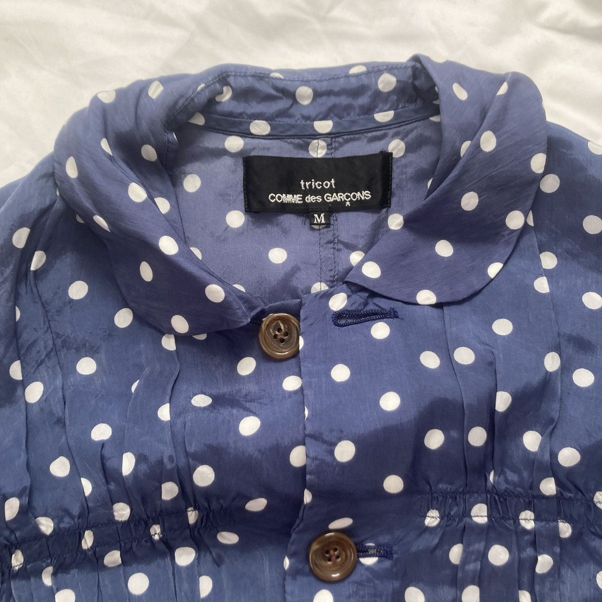 Comme des Garcons Comme Des Garçons tricot polka dot blouse Size XS / US 0-2 / IT 36-38 - 2 Thumbnail