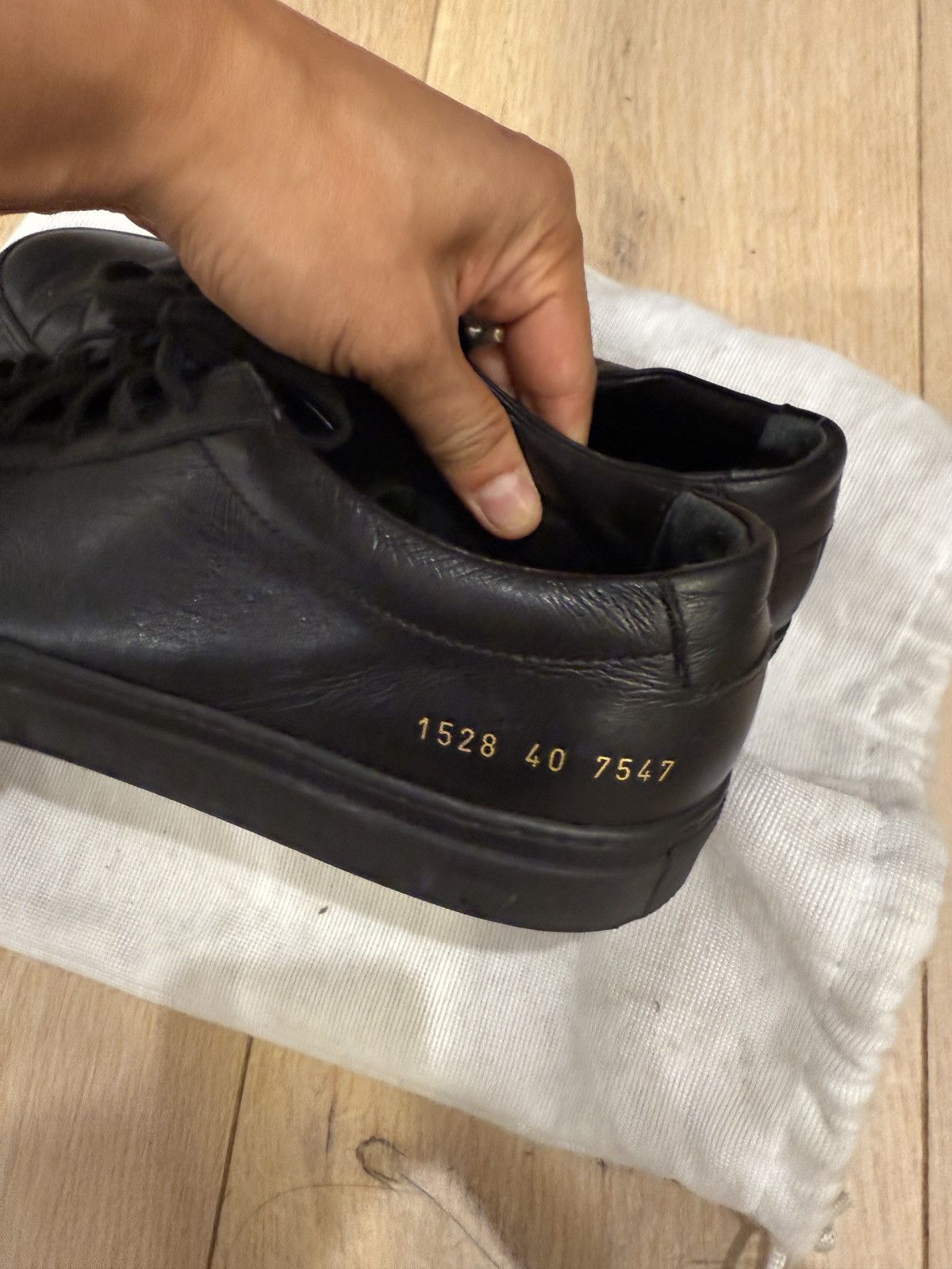 Common Projects Common Projects Achilles Low Black Sz 40 Size US 8.5 / EU 41-42 - 5 Thumbnail