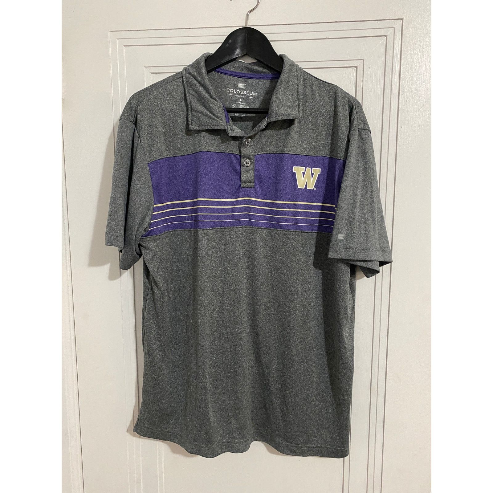 Colosseum Athletics Washington Huskies Golf Polo Men's Size Large Size US L / EU 52-54 / 3 - 1 Thumbnail