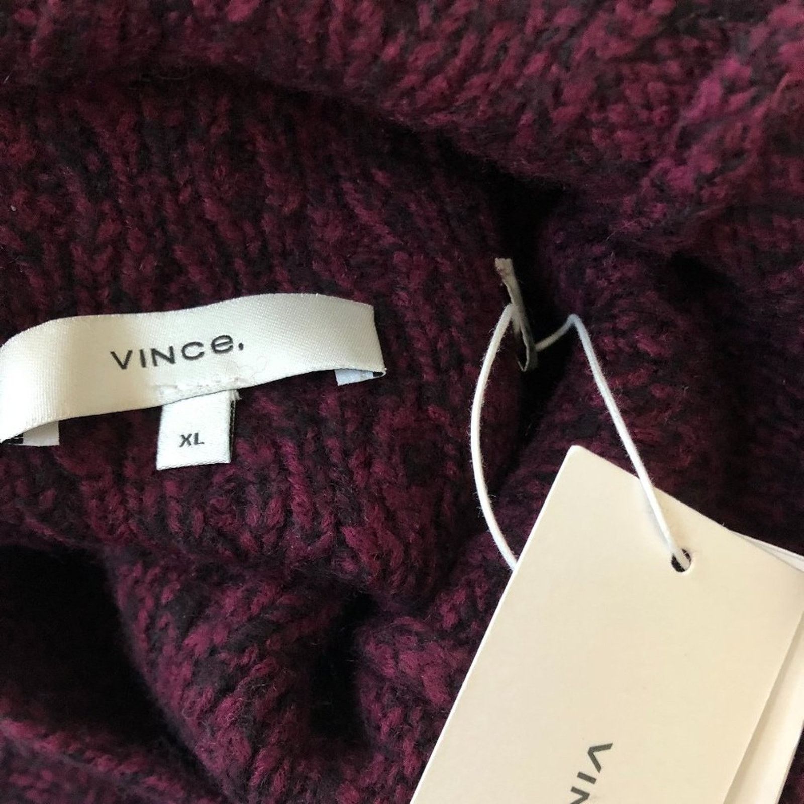 Vince Mixed Cable Merino Wool & Cashmere Blend Sweater from Vince Size XL / US 12-14 / IT 48-50 - 7 Thumbnail
