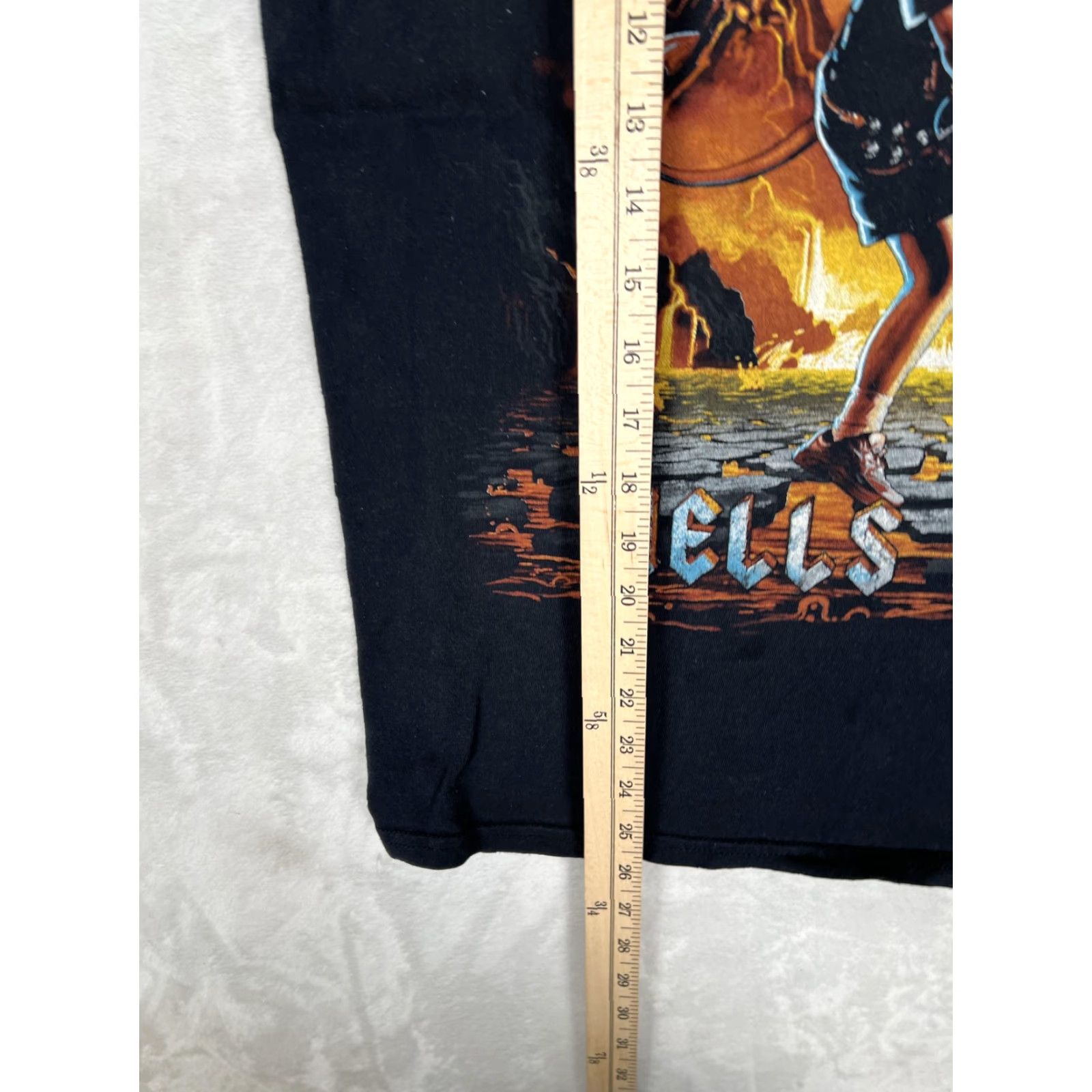 Liquid Blue AC/DC Hells Bells T-Shirt Mens Large Black Rock Band Tee Retro Liquid Blue Size US L / EU 52-54 / 3 - 4 Thumbnail