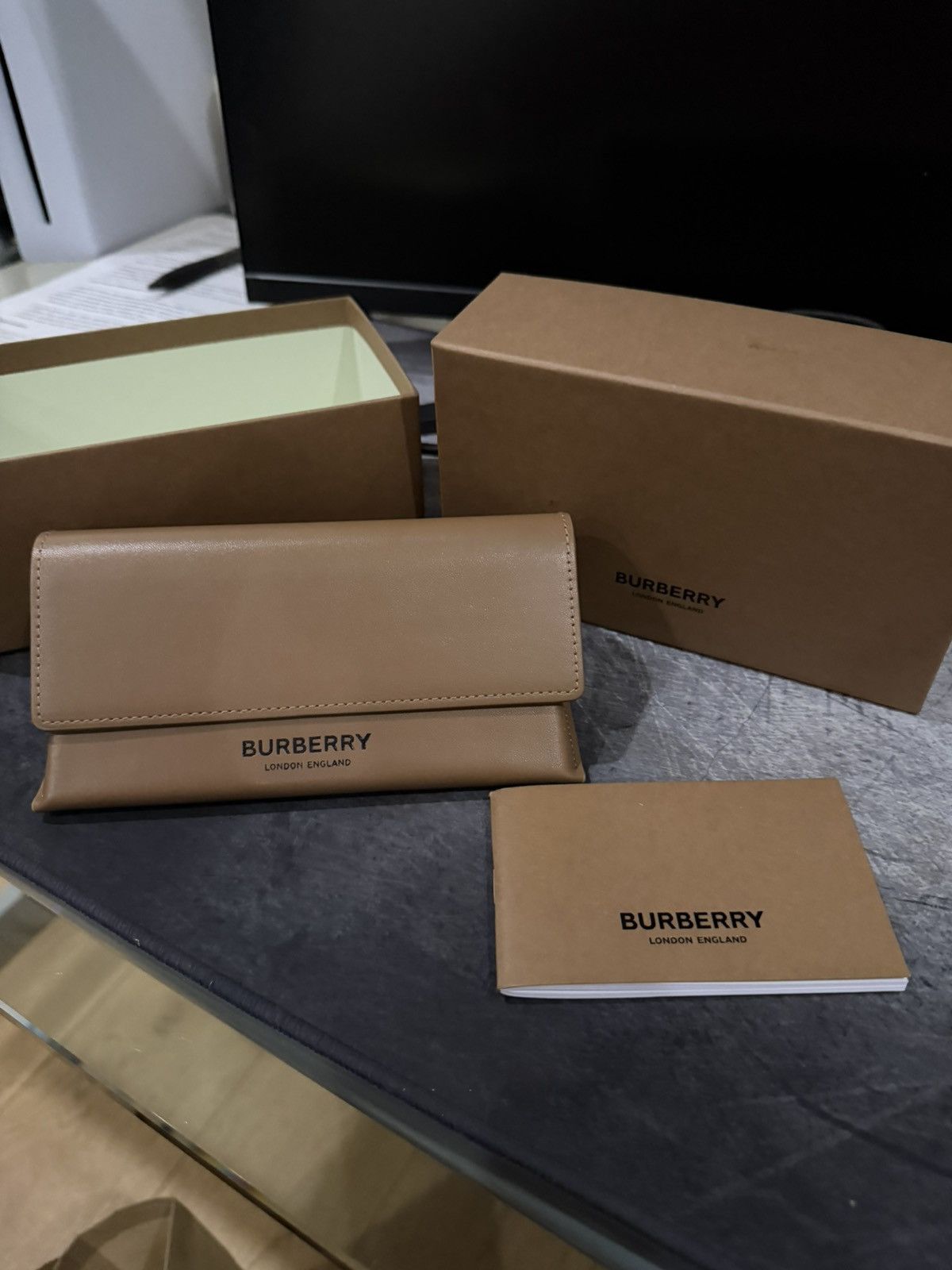 Burberry Burberry Blue Sunglasses Size ONE SIZE - 4 Thumbnail