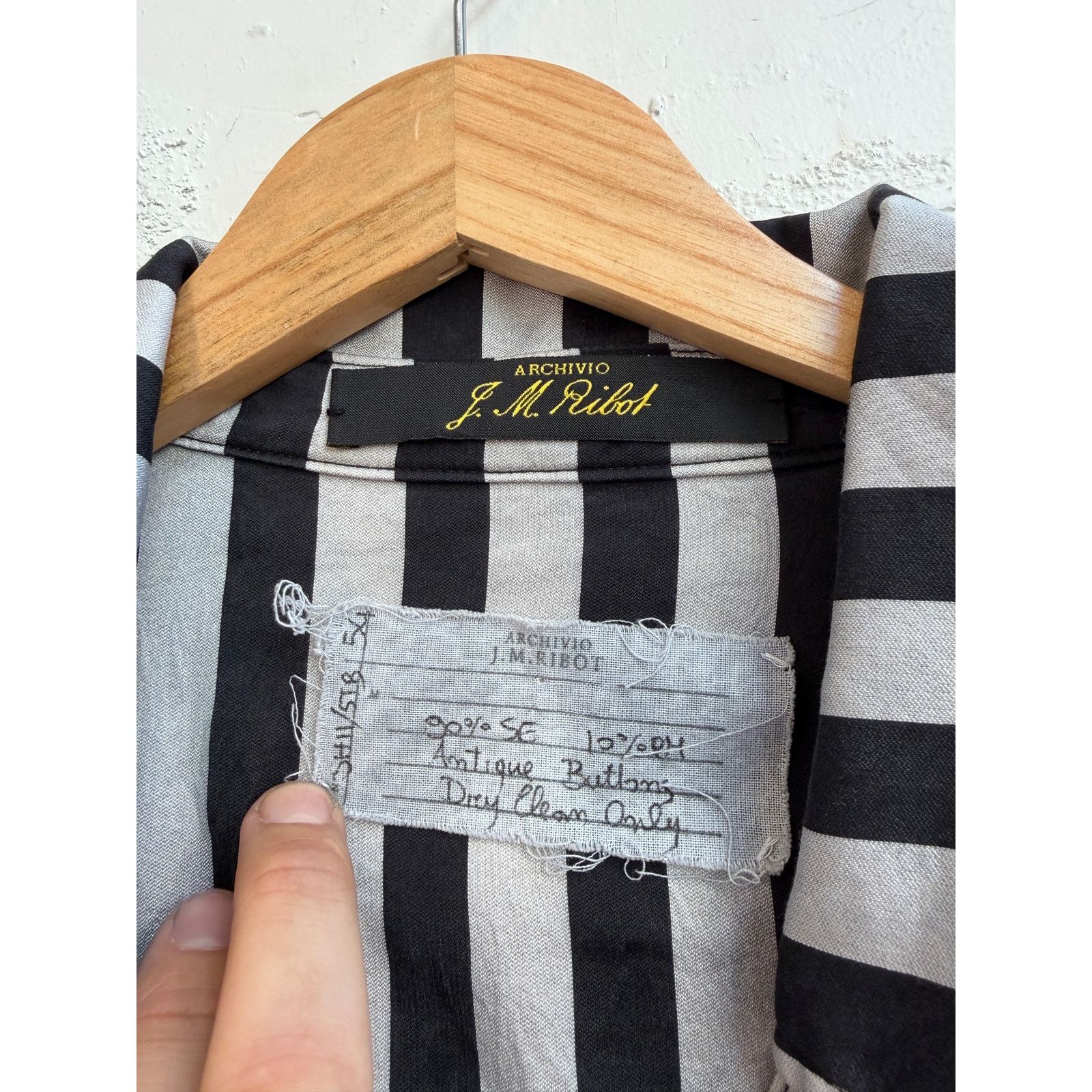 Archivio J.M. Ribot Archivo J.M. Ribot Silk Button Up Shirt Size US L / EU 52-54 / 3 - 6 Thumbnail