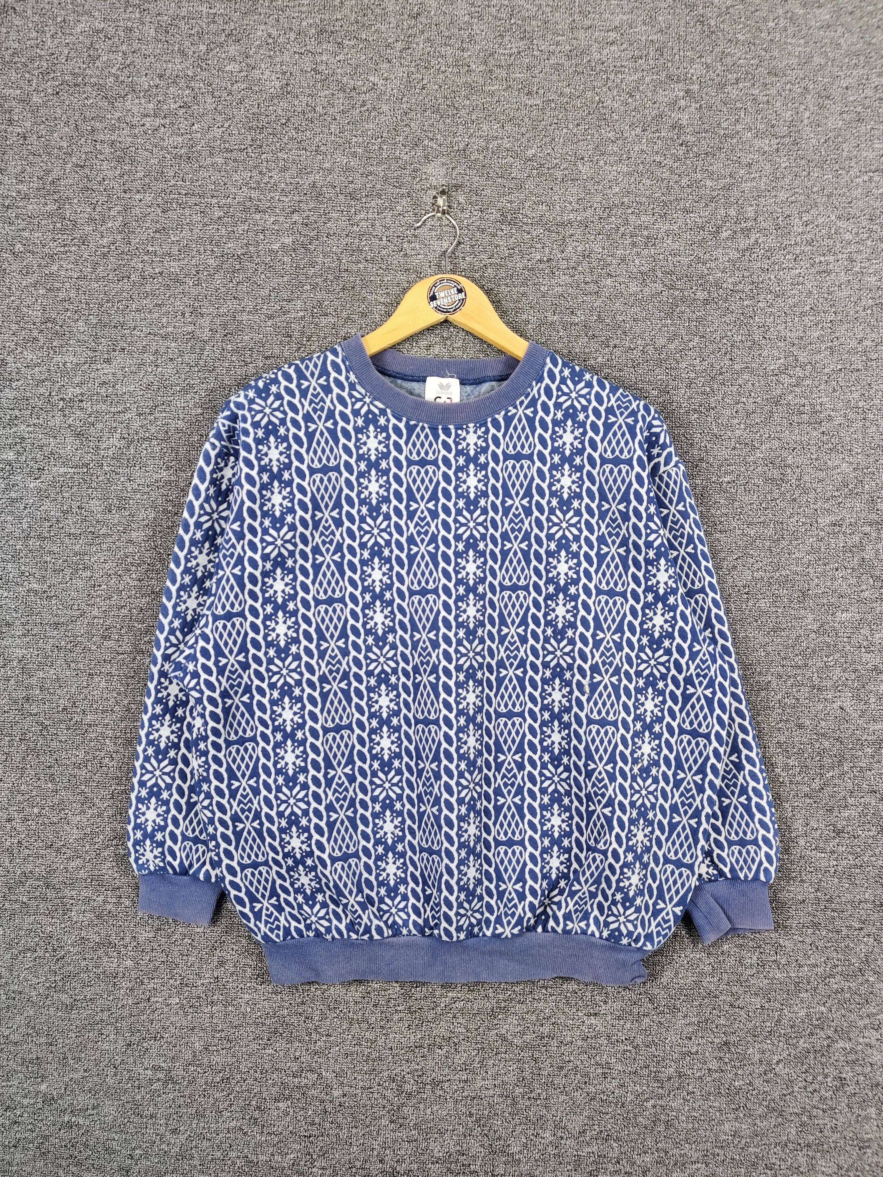 Japanese Brand Vintage Wacoal Sweatshirt Nice Design Size US L / EU 52-54 / 3 - 1 Thumbnail