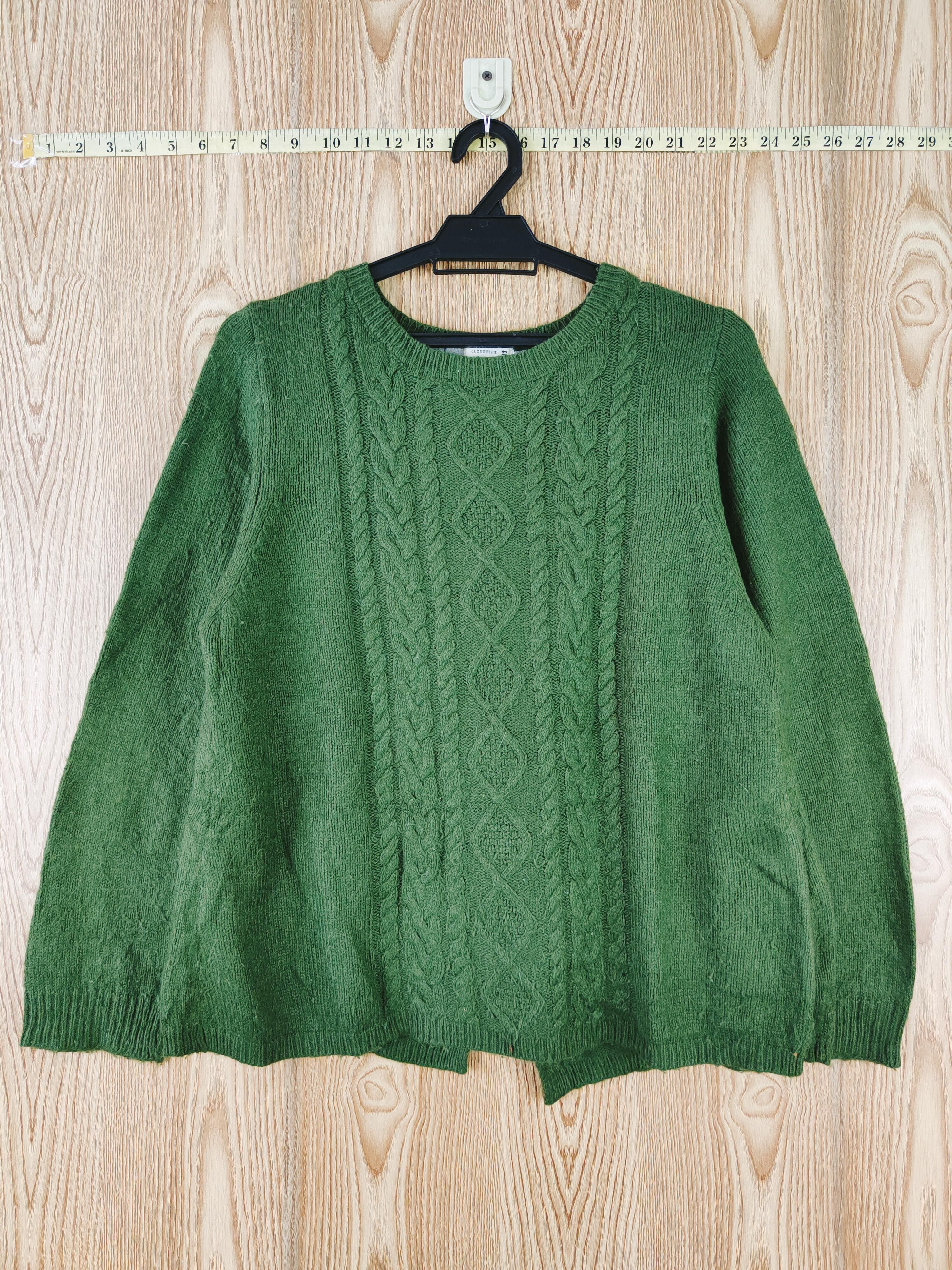 Aran Isles Knitwear × Japanese Brand × Vintage Cloudnine Green Knitwear Sweatshirts #W564 Size M / US 6-8 / IT 42-44 - 1 Thumbnail