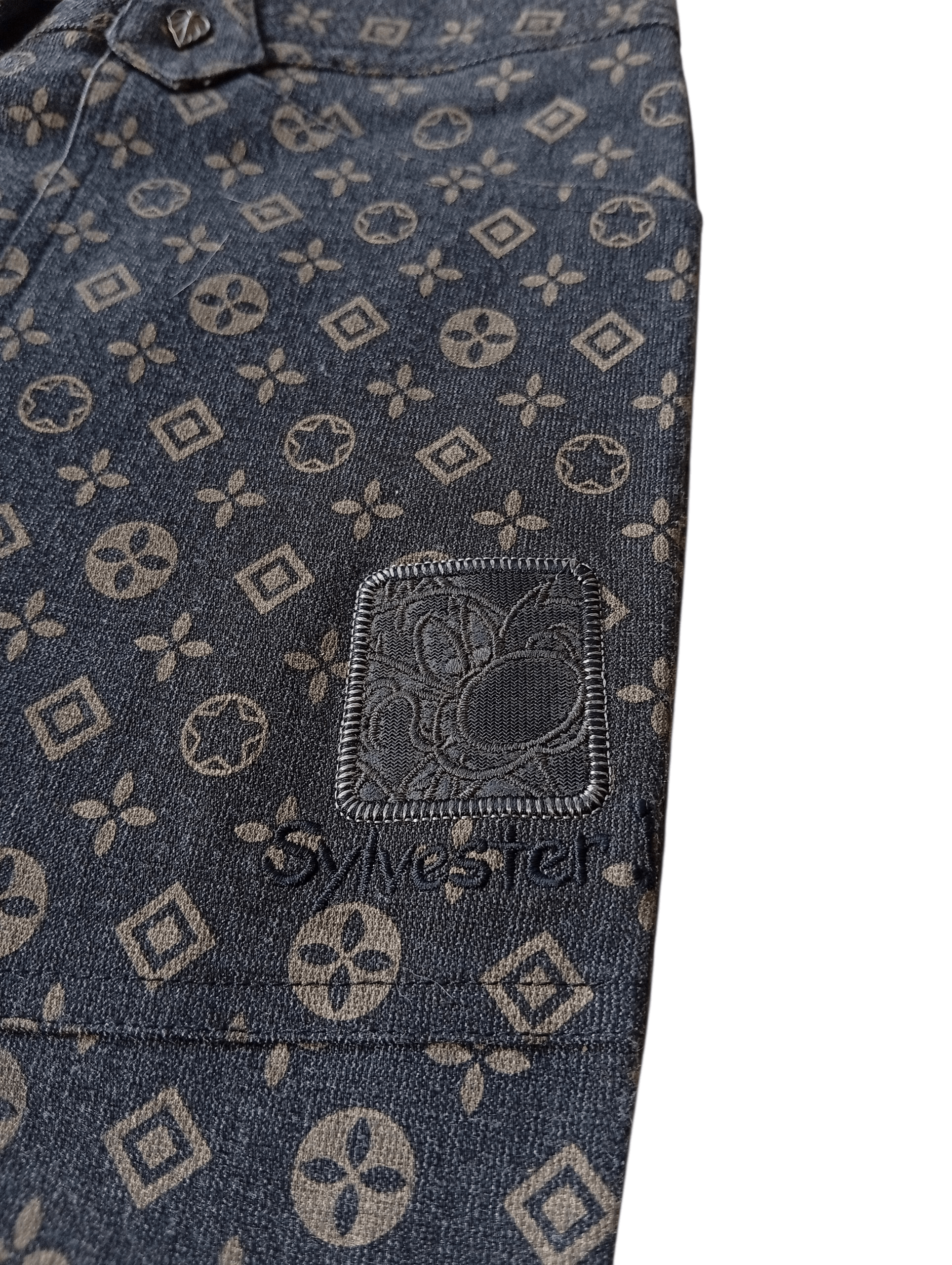 Japanese Brand Verche golf monogram stretch pants Size 28" / US 6 / IT 42 - 3 Thumbnail