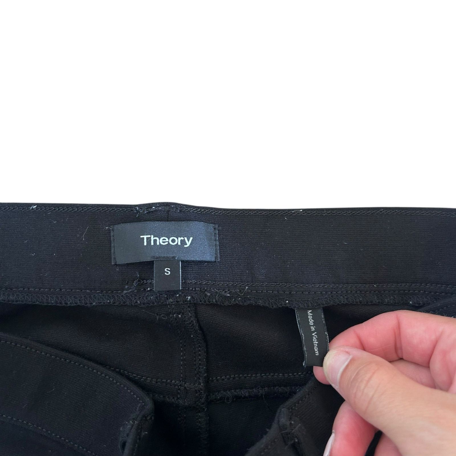 Theory Theory Black Pull On Dress Pants Leggings Sz S Size 27" / US 4 / IT 40 - 2 Thumbnail