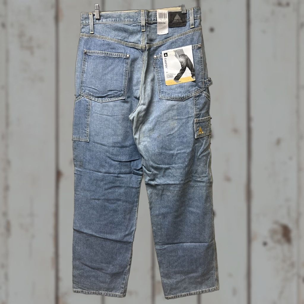 Levi's VTG Levi’s Silvertab 33x34 Wide-Leg Jeans Mens Regular Cotton Blue Baggy Carpenter 90s Skate USA Size US 33 - 1 Thumbnail