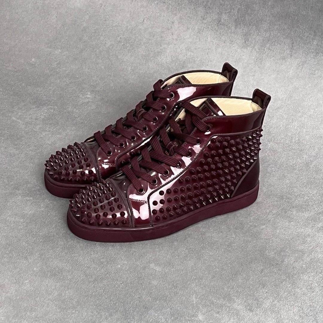 Christian Louboutin Christian Louboutin Purple Hitop Sneakers 6 Men Size US 6 / EU 39 - 1 Thumbnail