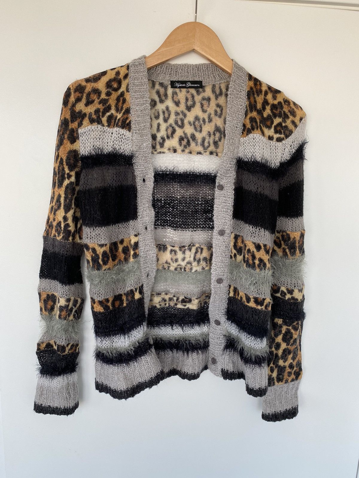Leopard Mohair Cardigan | Grailed