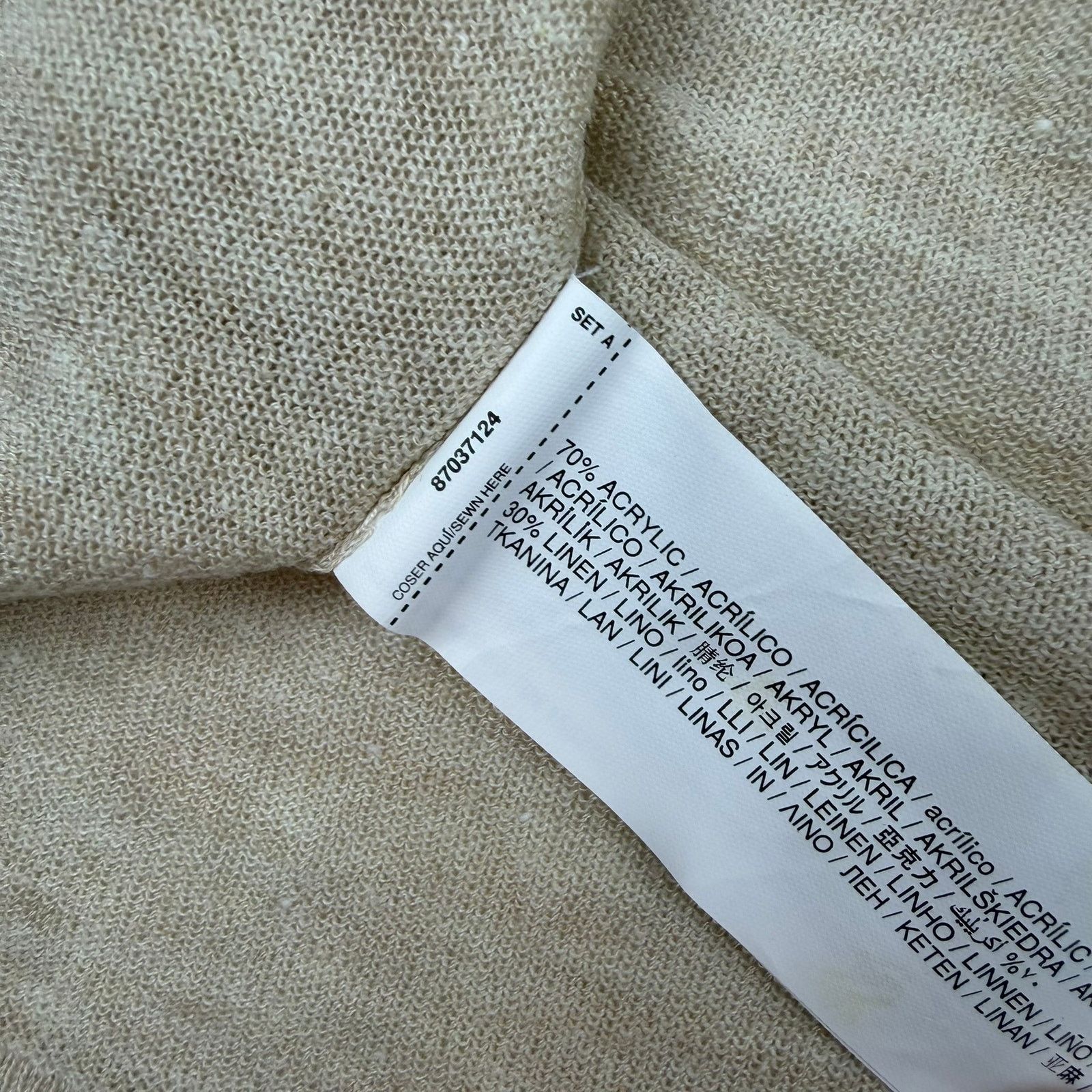 Mango MNG Mango Linen Cardigan Size S Size S / US 4 / IT 40 - 4 Thumbnail