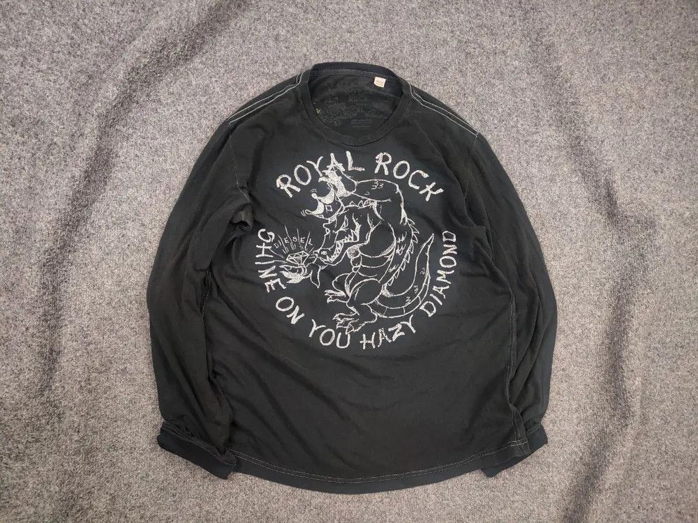 Diesel Vintage Y2K Diesel Royal Rock Faded Color Long Sleeve Shirt Size US M / EU 48-50 / 2 - 1 Thumbnail