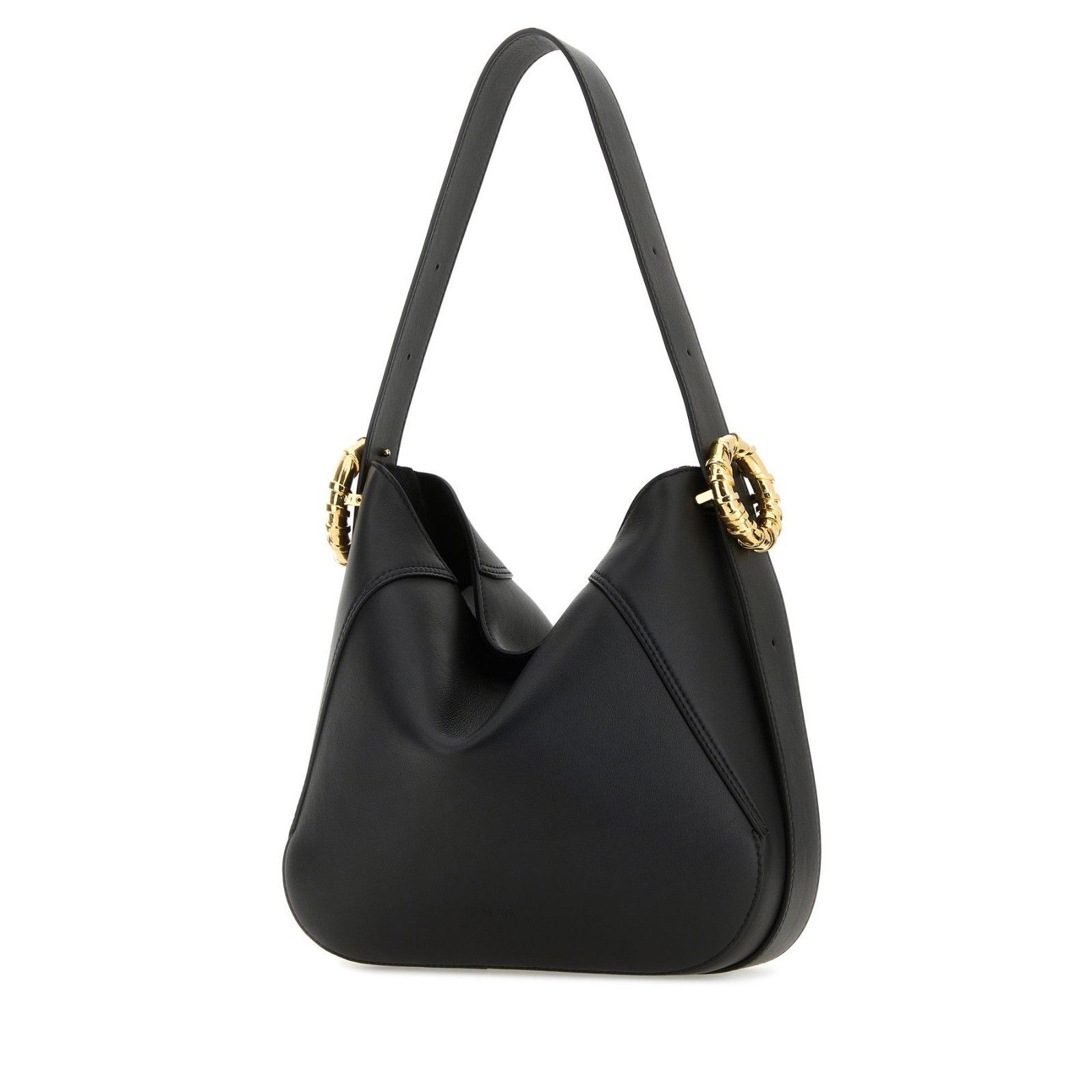 Lanvin Lanvin Melodie Black Leather Shoulder Bag New & Authentic Size ONE SIZE - 2 Thumbnail