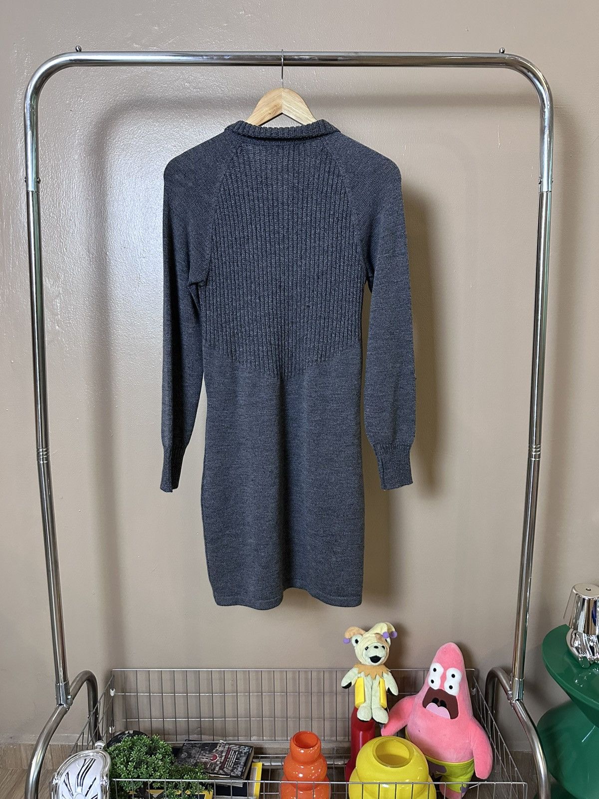 Salvatore Ferragamo × Vintage Salvatore Ferragamo Halfzip Knit Dress Size M / US 6-8 / IT 42-44 - 7 Thumbnail