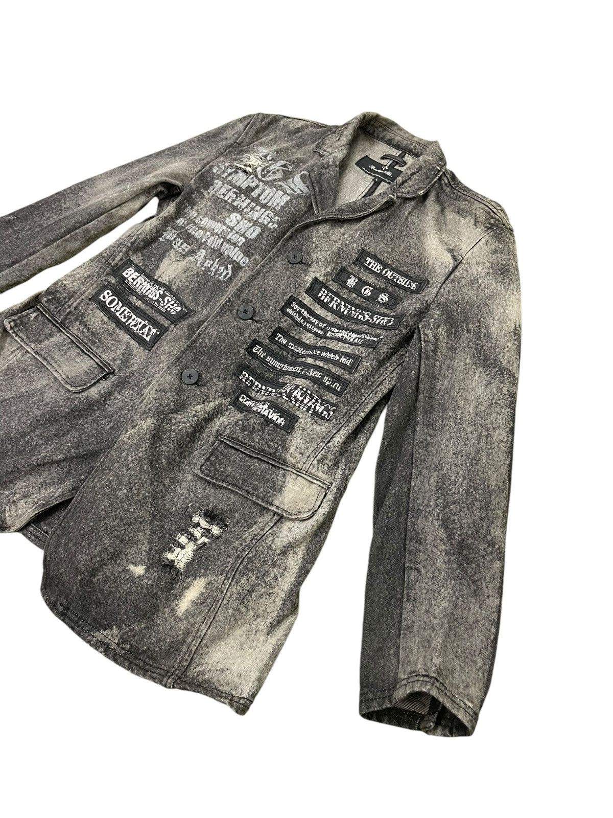 Hysteric Glamour Button Jacket Berning Sho Anarchy Acid Wash Slim 5🟩9 Size US S / EU 44-46 / 1 - 3 Thumbnail