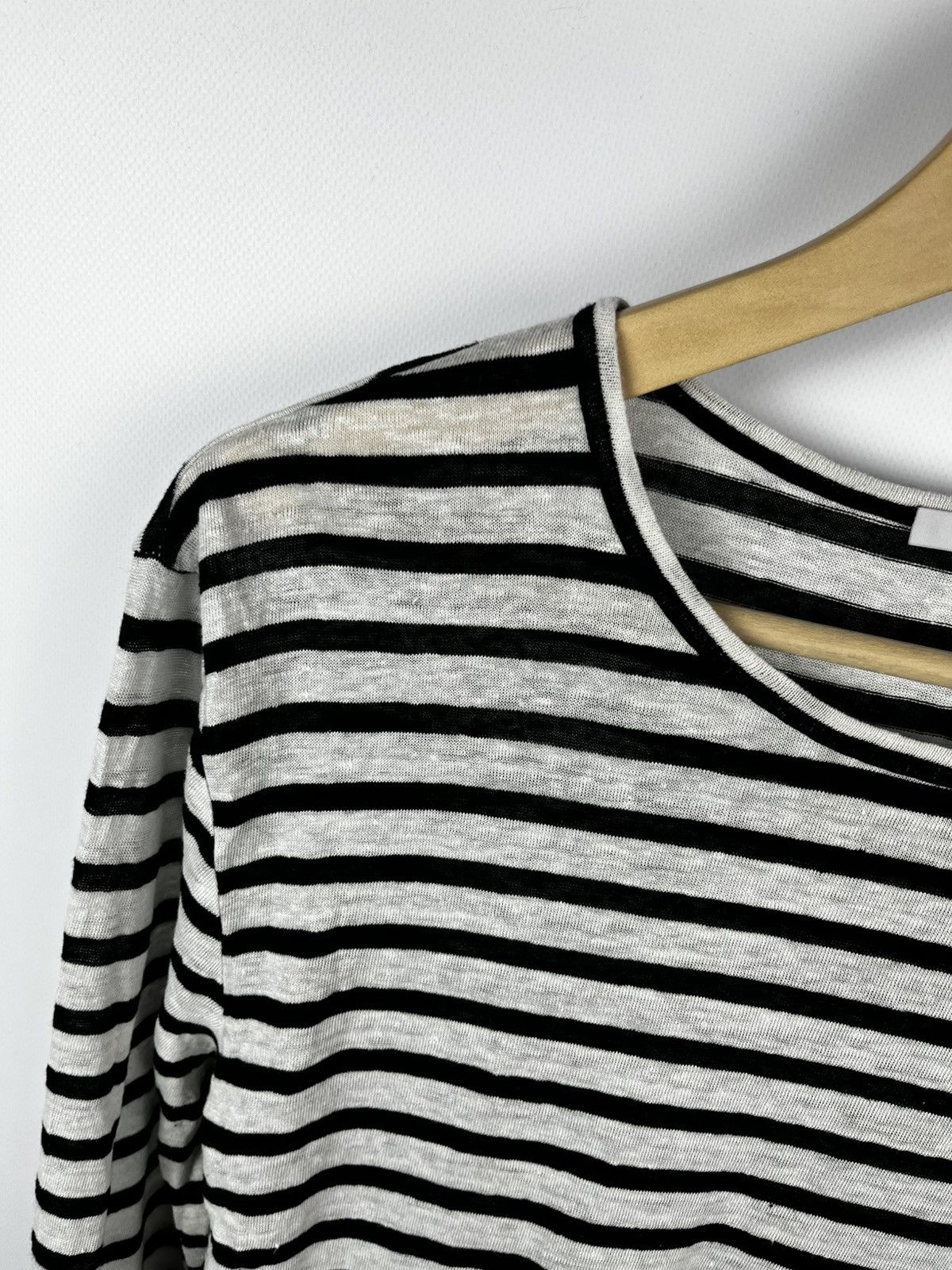 Alexander Wang Womens T. Alexander Wang Long Sleeve Striped Top Black White Size S / US 4 / IT 40 - 5 Thumbnail