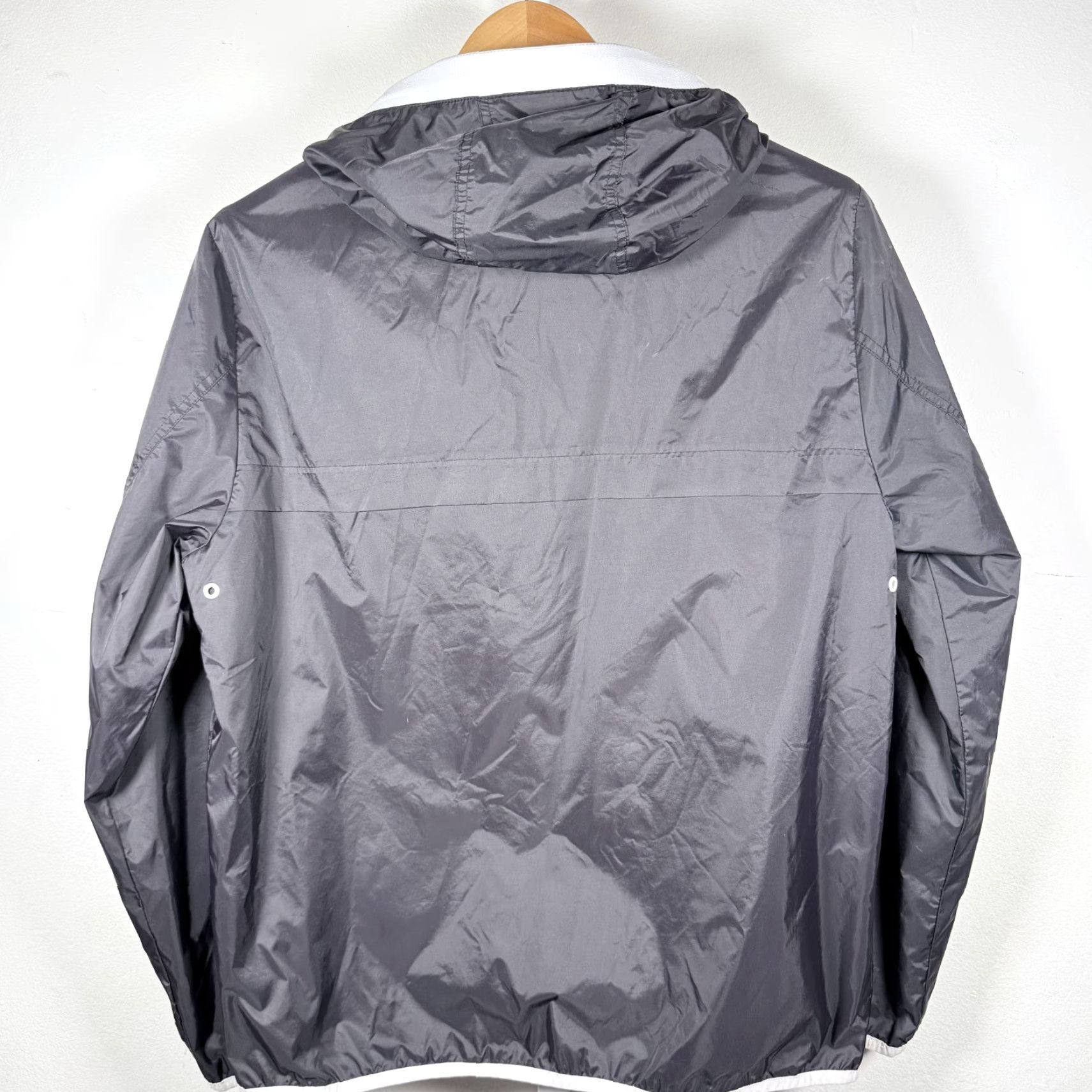 Guess GUESS Hooded Jacket Men Black Water-Resistant Full Zip Large Size US L / EU 52-54 / 3 - 2 Thumbnail