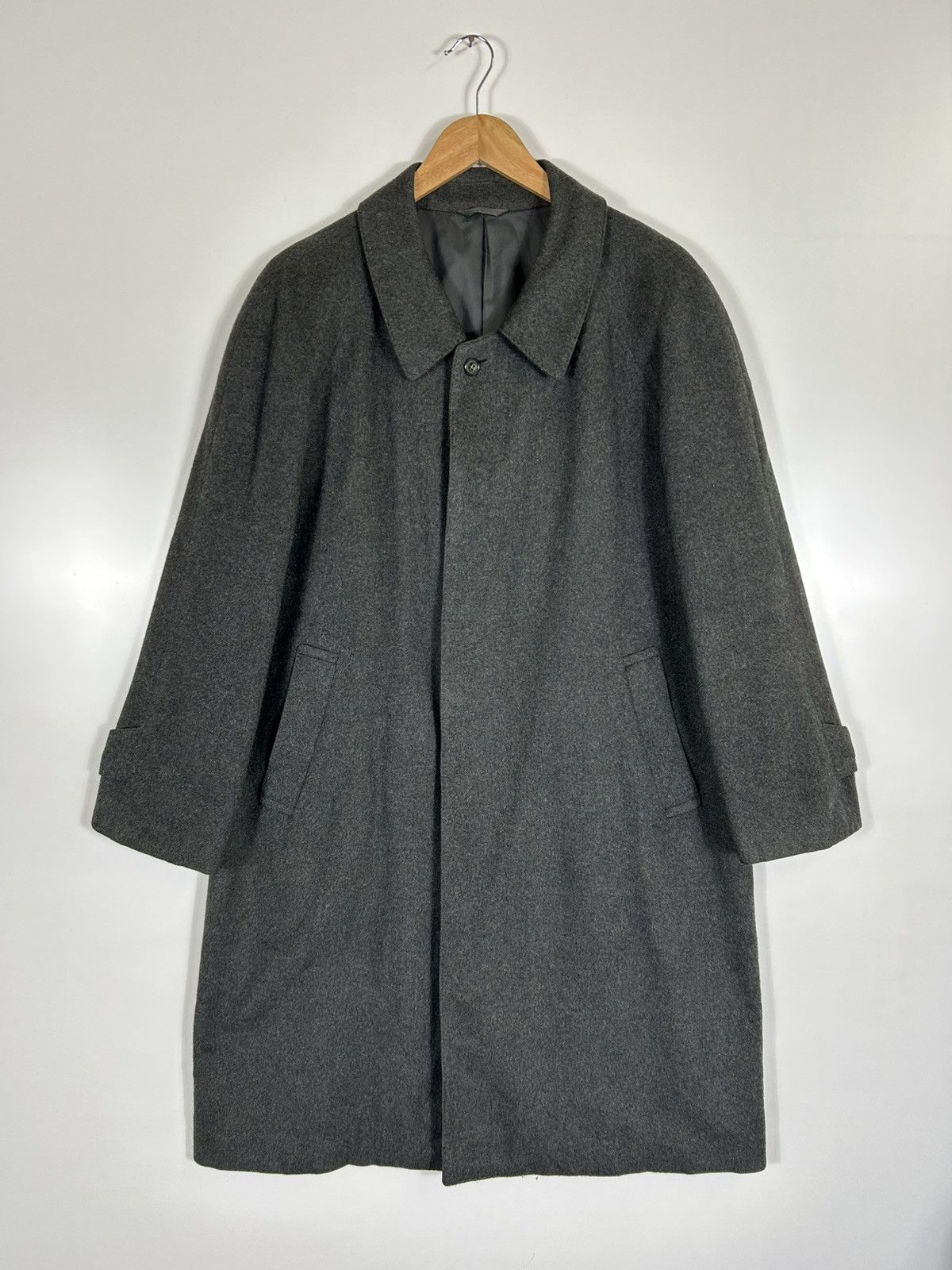 Extreme Cashmere × Japanese Brand × Vintage ⚡️Vintage Emil Klein Cashmere Button Long Coat Size US L / EU 52-54 / 3 - 1 Thumbnail