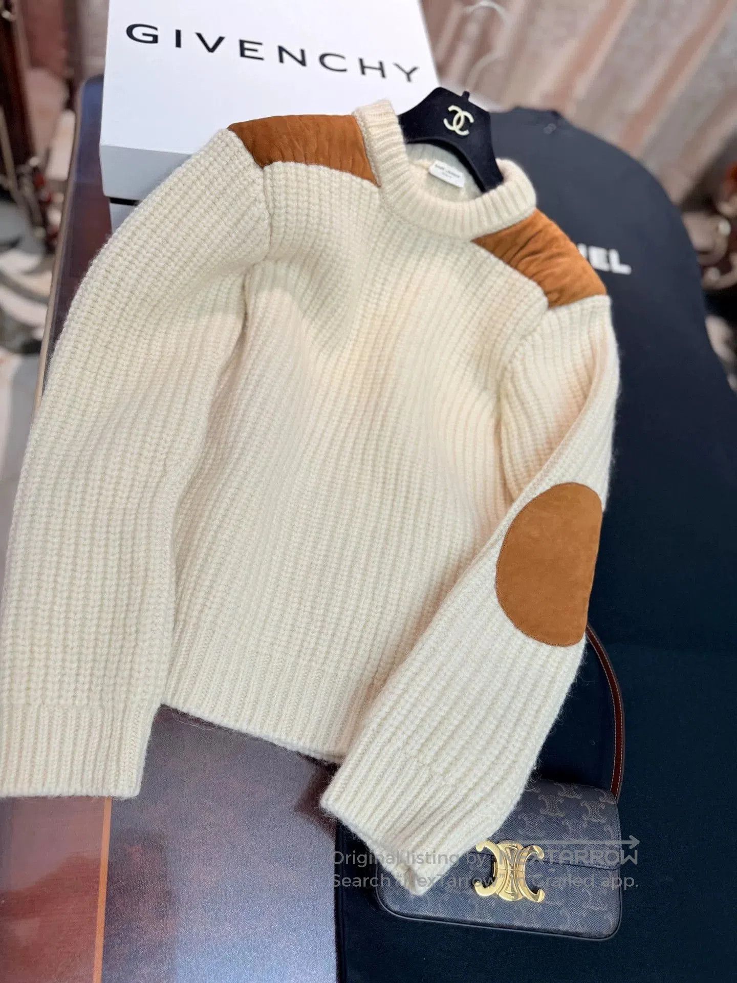 Saint Laurent Paris YSL Oversize Wool Sweater. Size M / US 6-8 / IT 42-44 - 7 Thumbnail